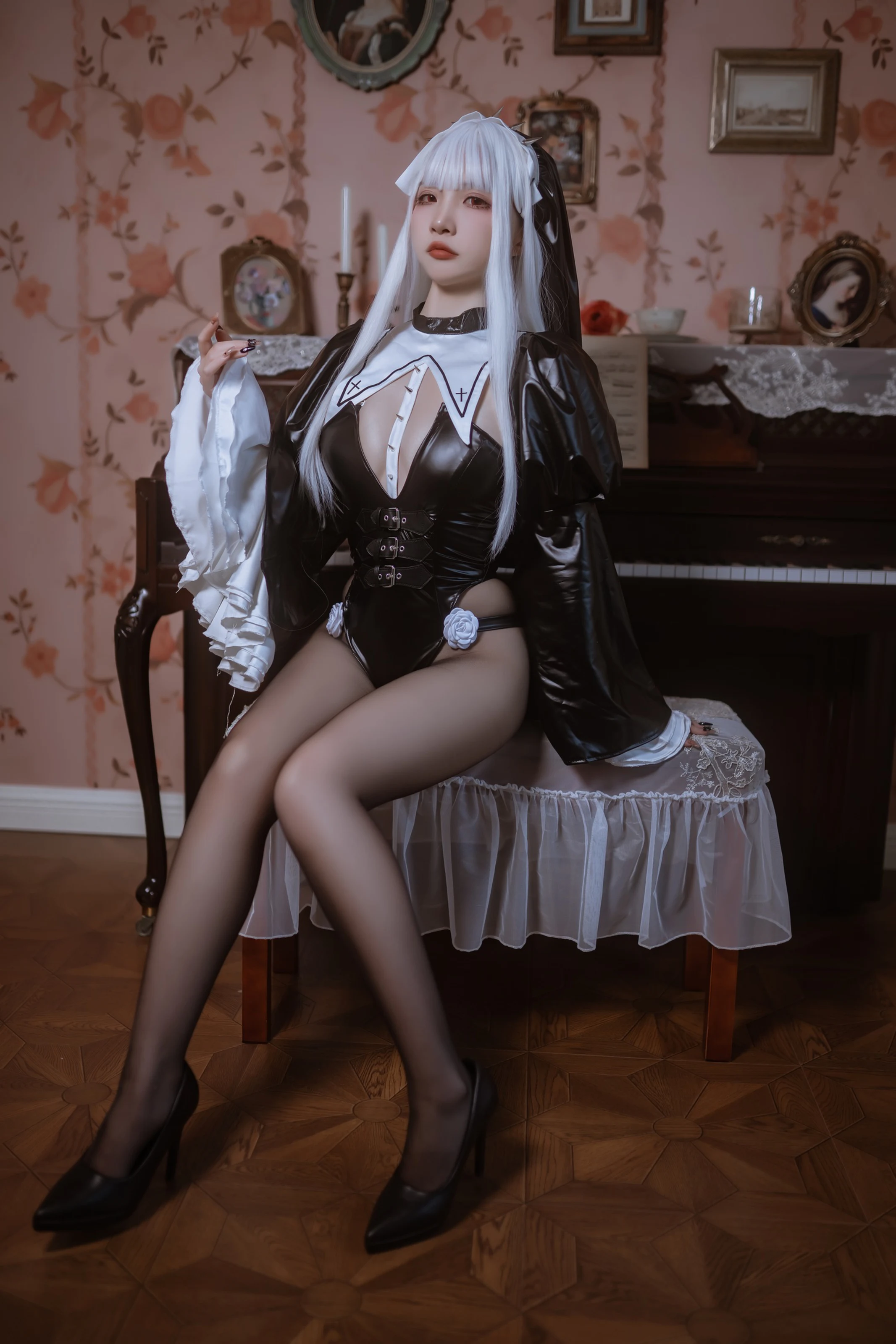 二佐Nisa – 白发修女 [51P] 插图5