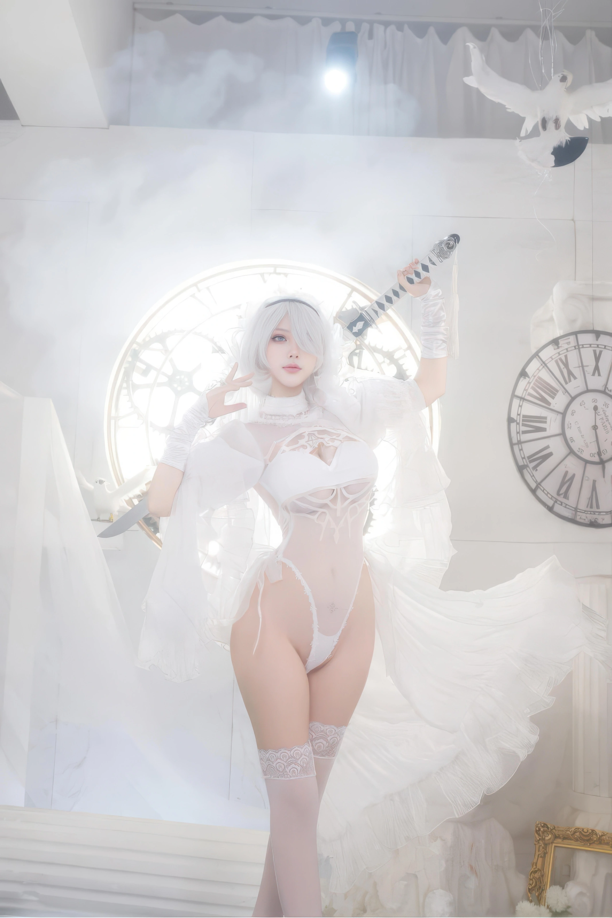 CatDemon喵崽（你的喵崽）- 尼尔 2B 纯白花嫁 [75P] 插图5