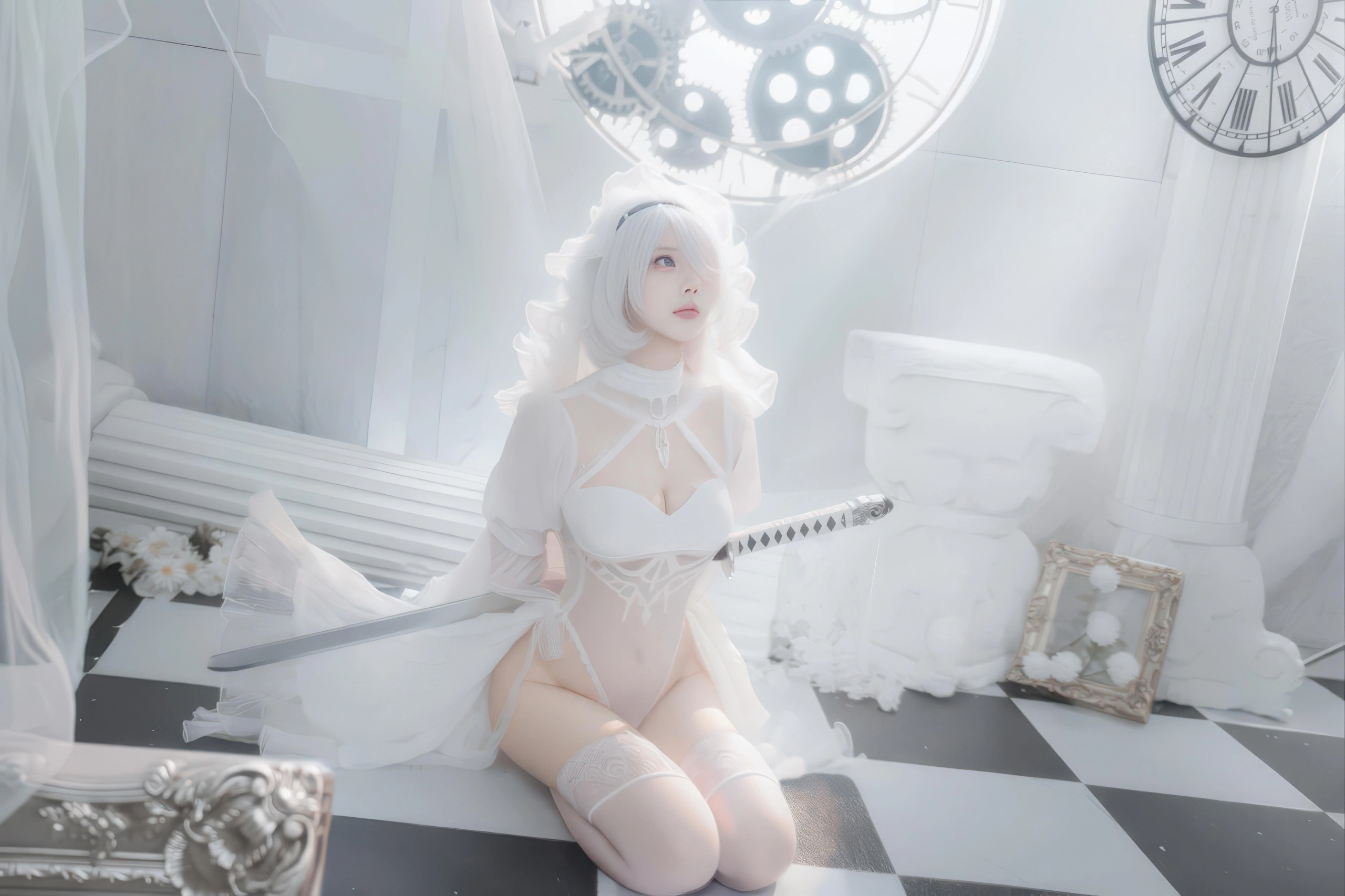 CatDemon喵崽（你的喵崽）- 尼尔 2B 纯白花嫁 [75P] 插图6