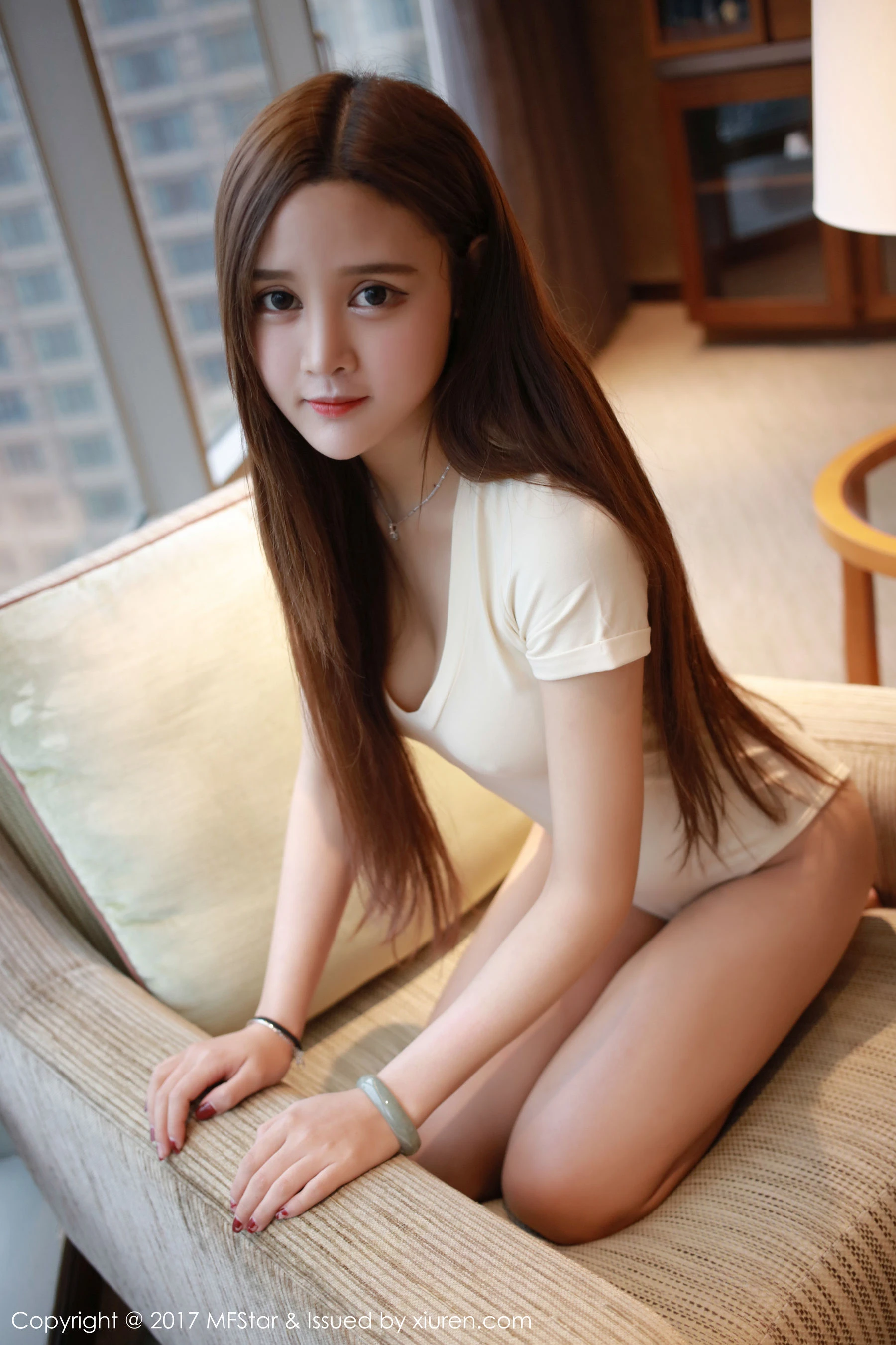 姗姗《性感连体装+白衬衫》 模范学院 Vol.108-66COS