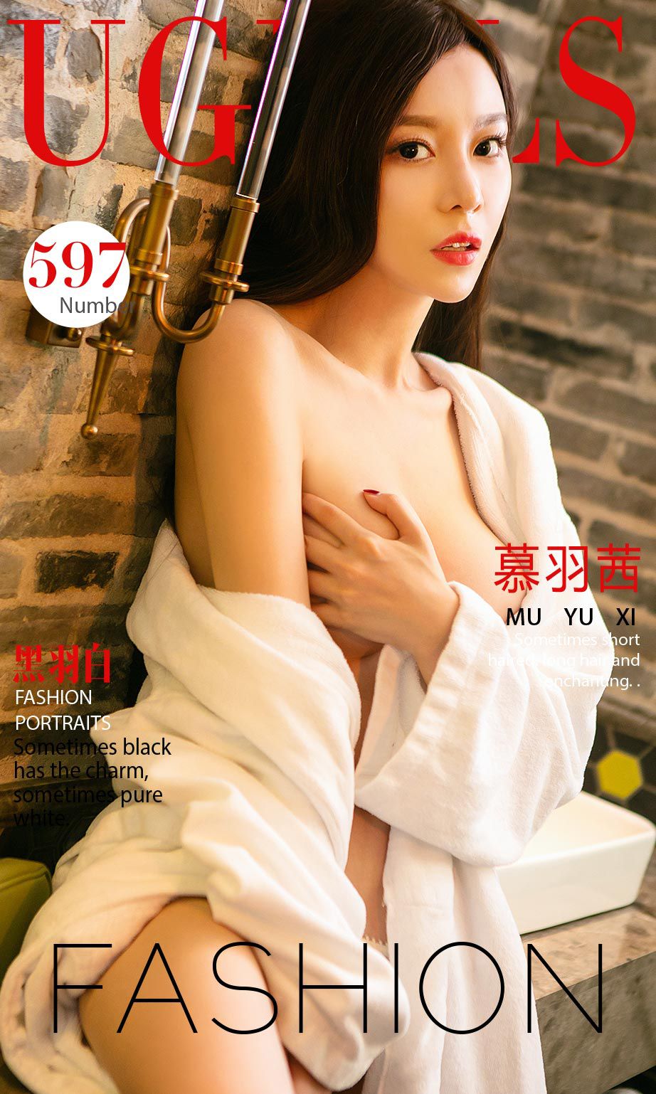 慕羽茜《黑羽白》 尤果圈 No.597 [40P]-66COS