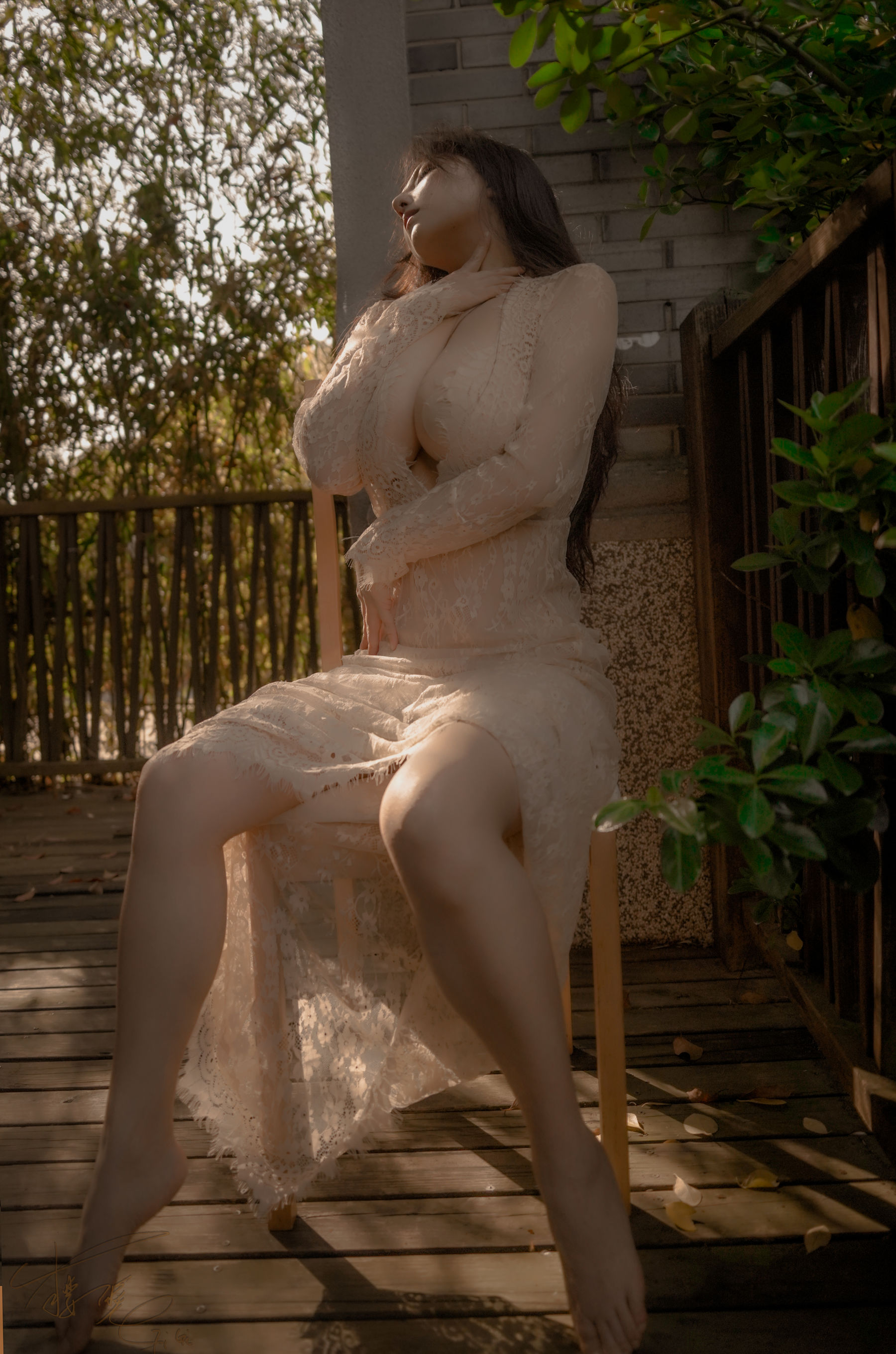 网络红人樱晚gigi – 听日落时 [21P]-66COS