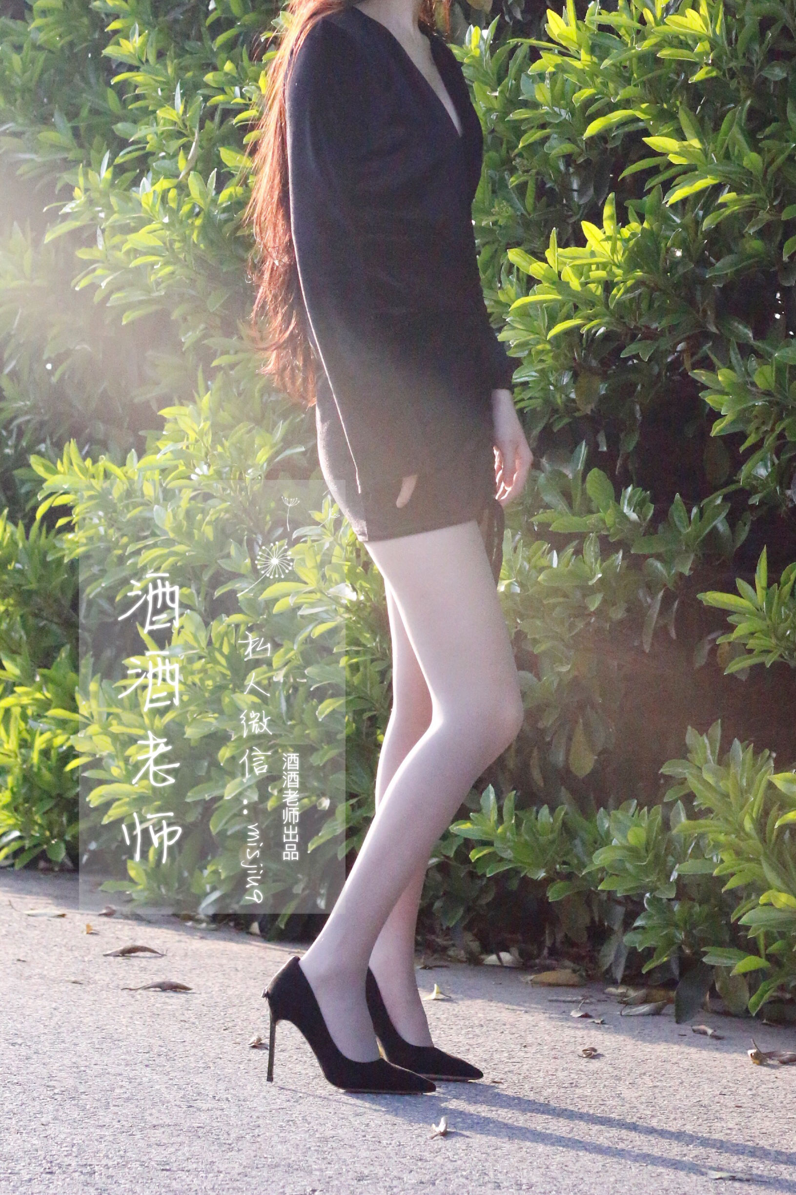 酒酒老师 – 黄昏光影高跟秀 [56P]-66COS