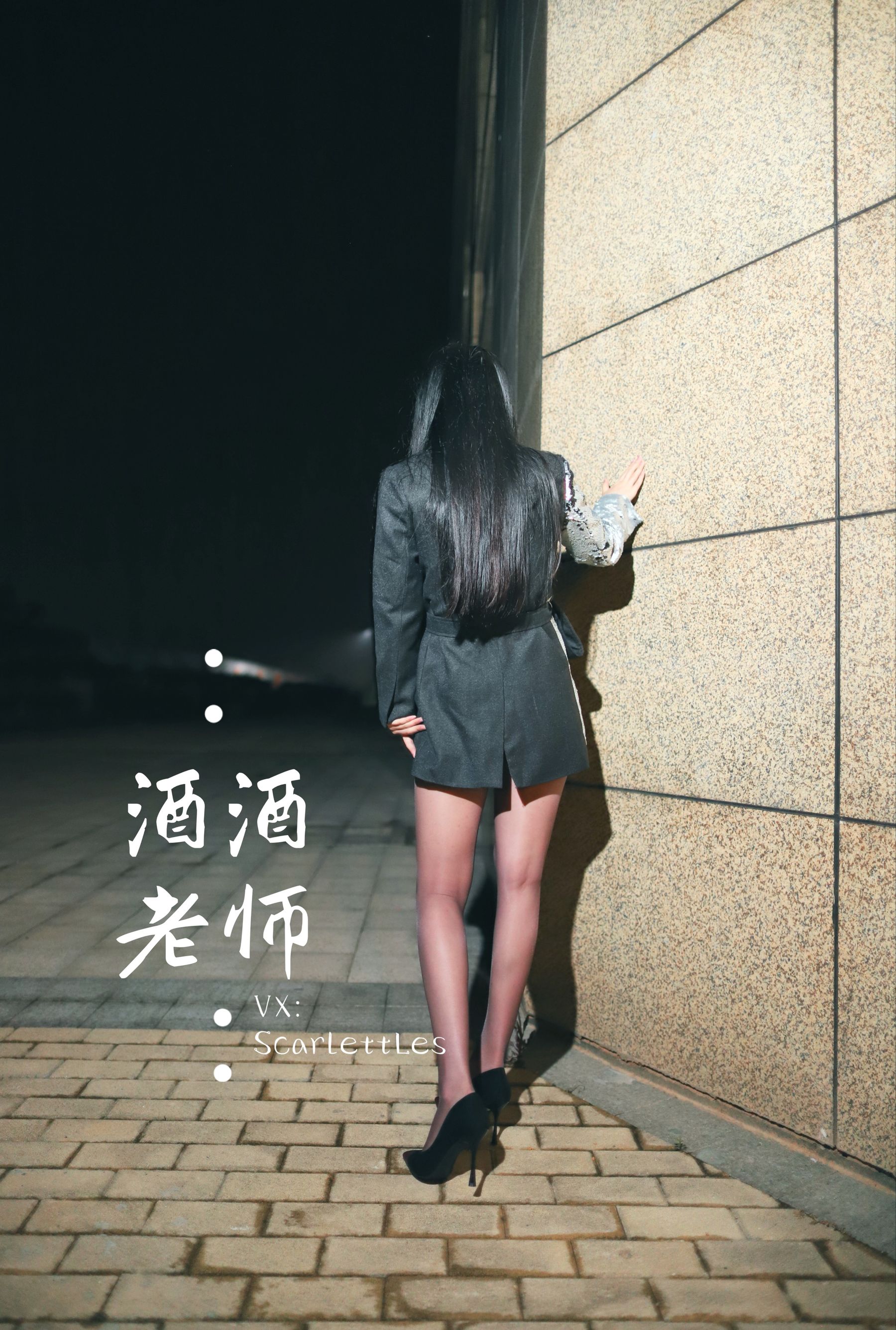 酒酒老师 – 司机先生，喜欢紫色丝吗？ [74P]-66COS