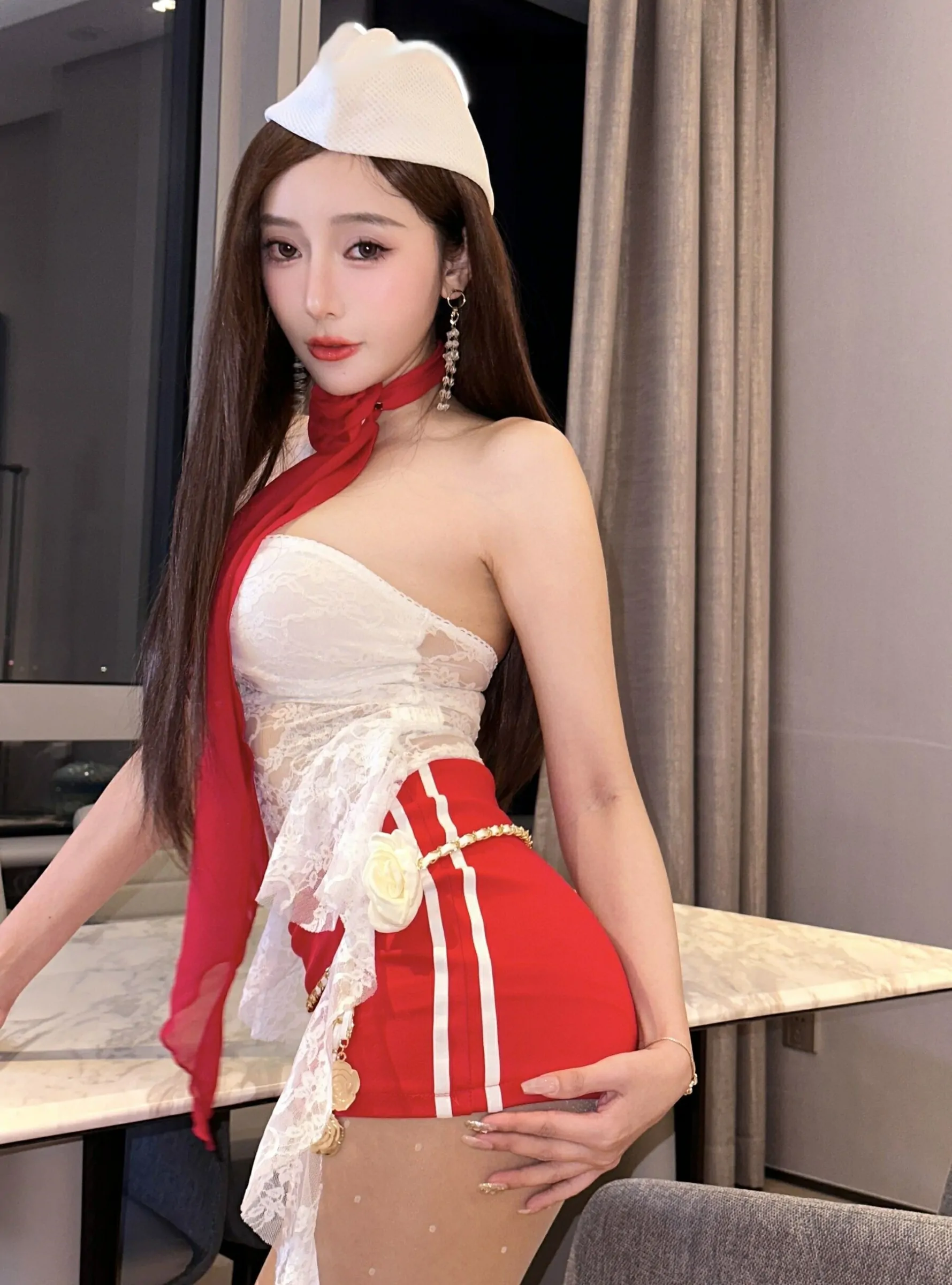 王馨瑶Yanni – 私拍性感白色蕾丝 [72P] 插图6