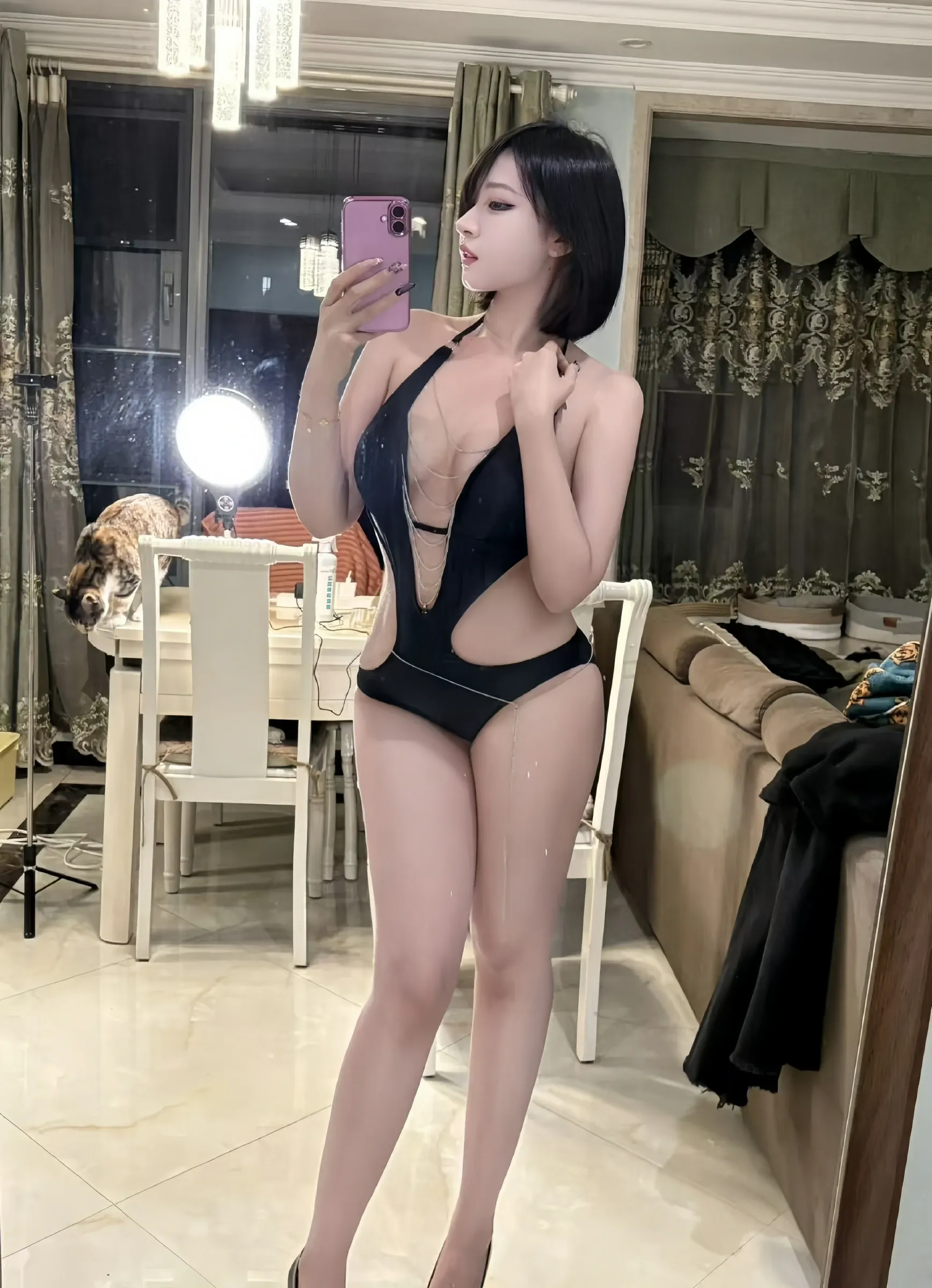 鹅鹅 - 连体比基尼泳装 [21P] 插图3