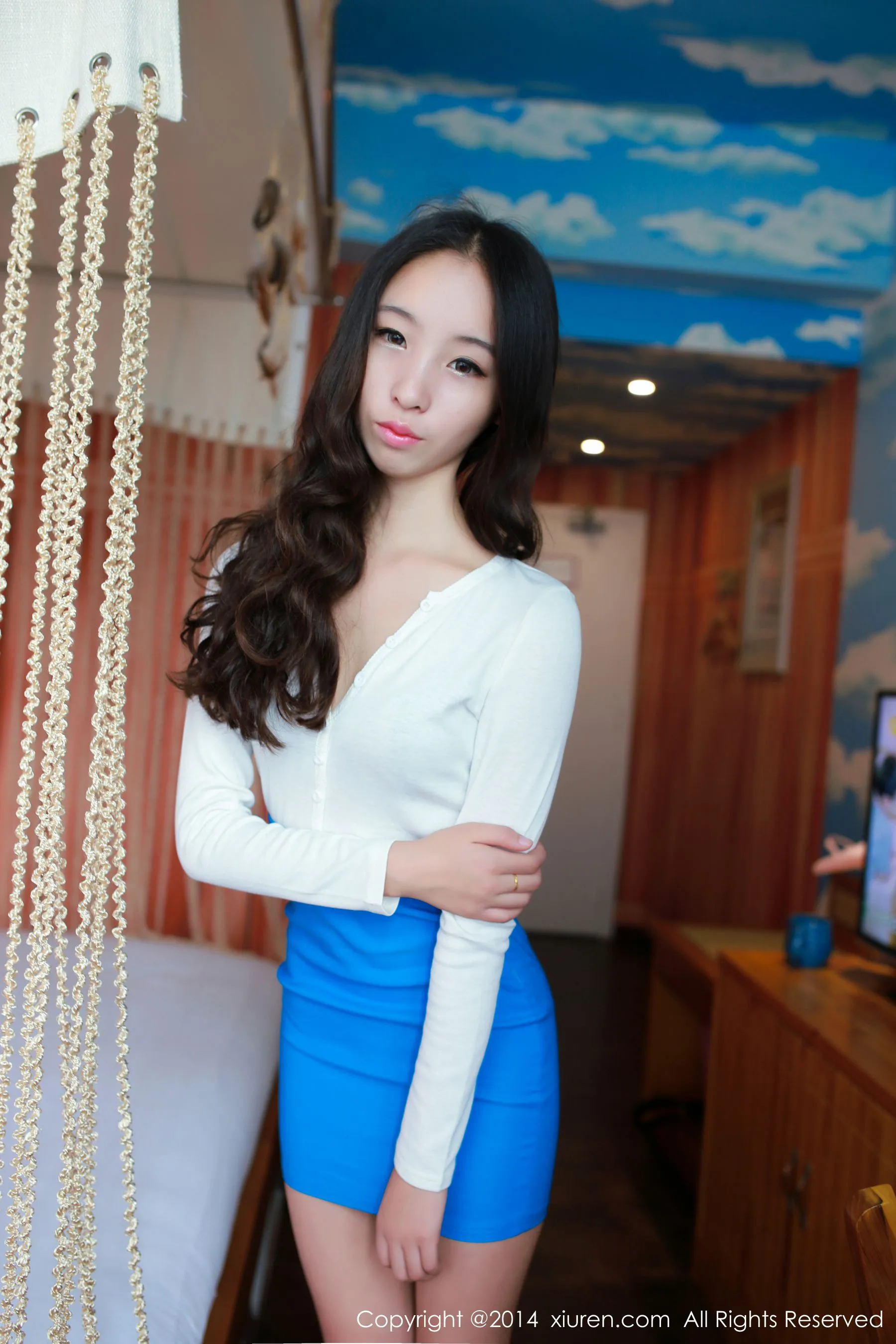 梓萱Crystal《制服少女+猫耳系列》 秀人网 No.219 插图2