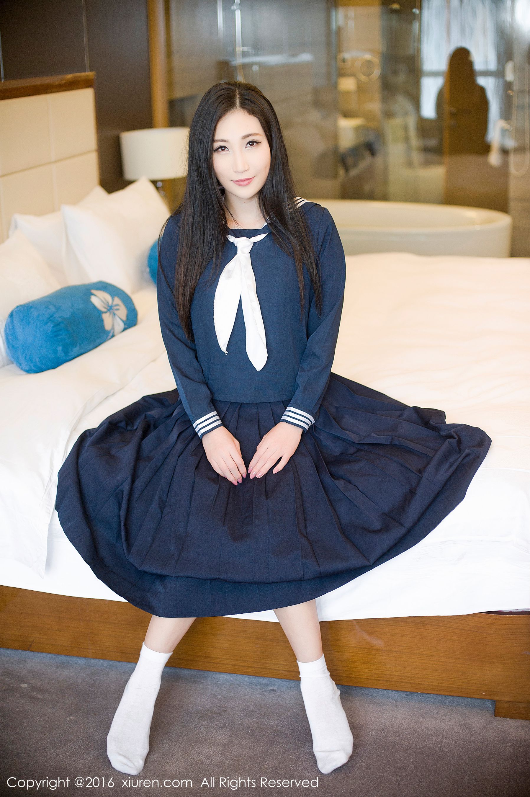 Wendy智秀《日系不良校服、婀娜粉色芭蕾服》 秀人网 No.654-66COS