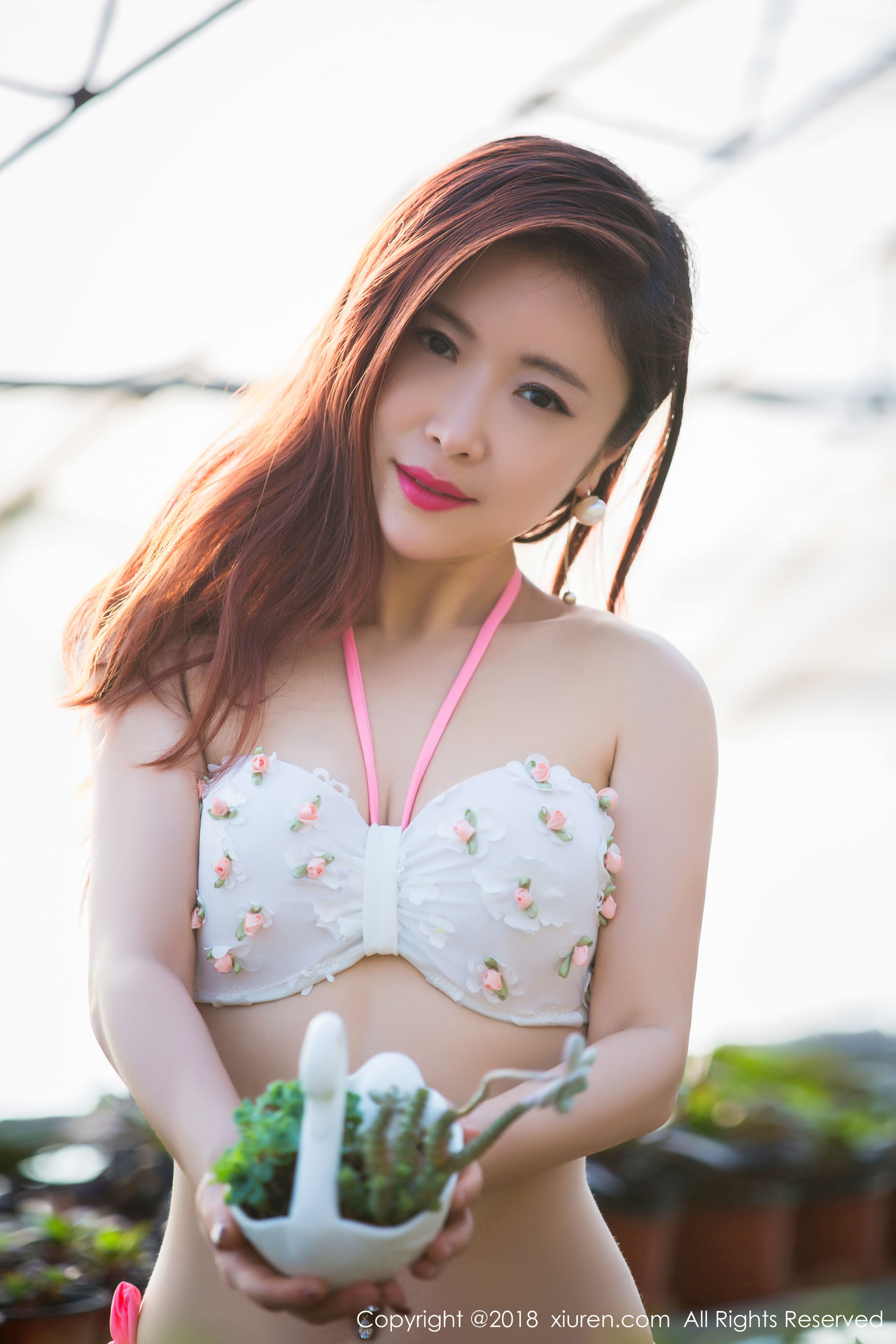 西希白兔《花房》 秀人 No.924 插图6