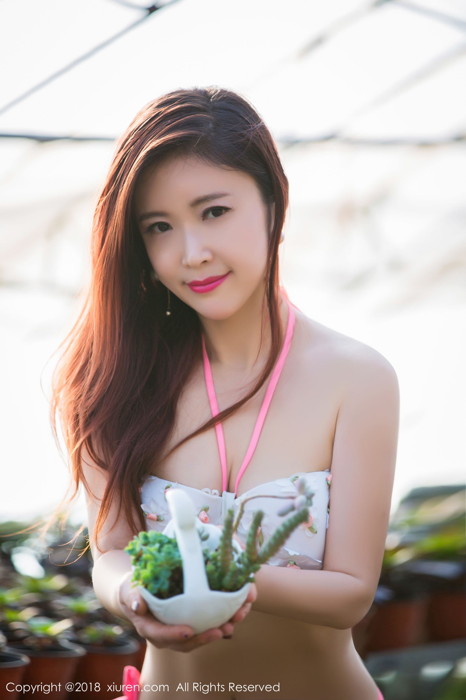 西希白兔《花房》 秀人 No.924-66COS