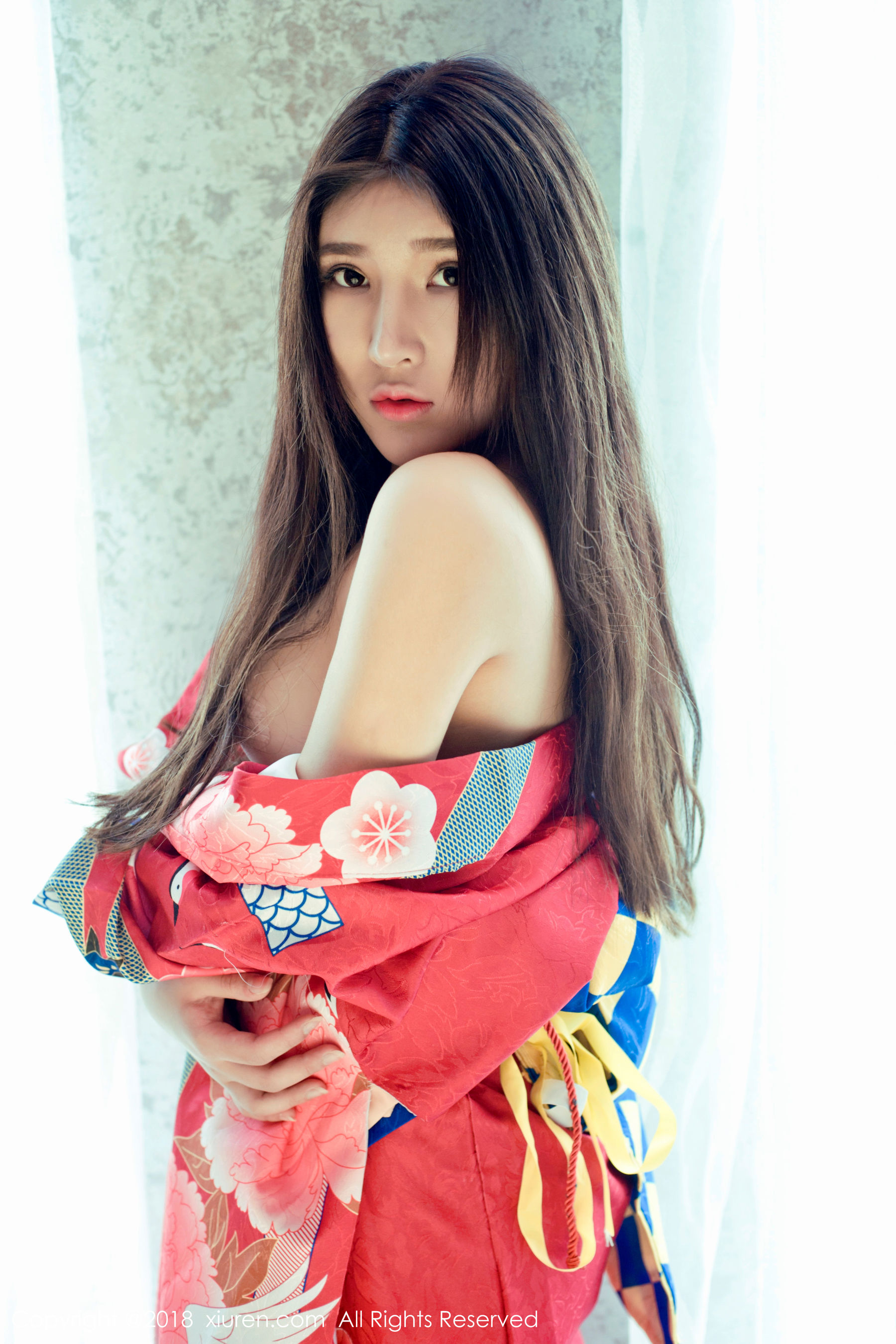 当然是小熊呀《比基尼和日本花魁和服》 秀人网XIUREN No.973-66COS