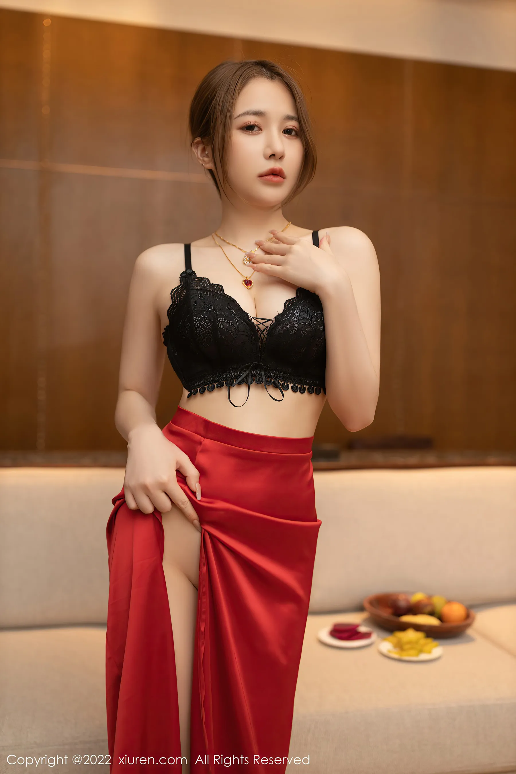 秀人网 No.4674 鱼子酱Fish 三亚旅拍长裙蕾丝写真-66COS