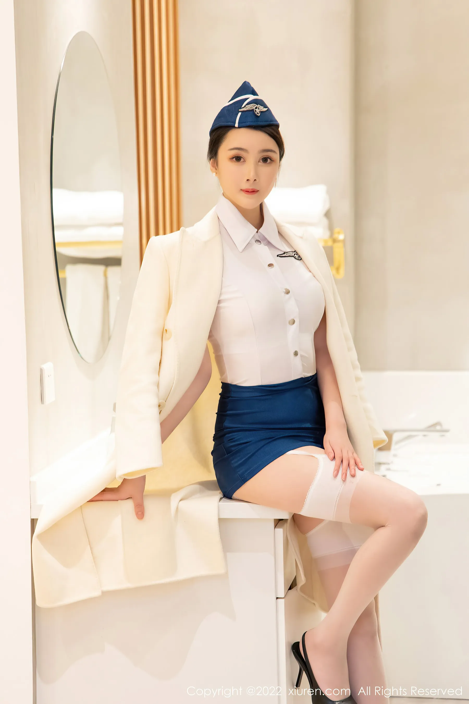 秀人网 No.4750 summer宝宝 空姐制服丝袜-66COS