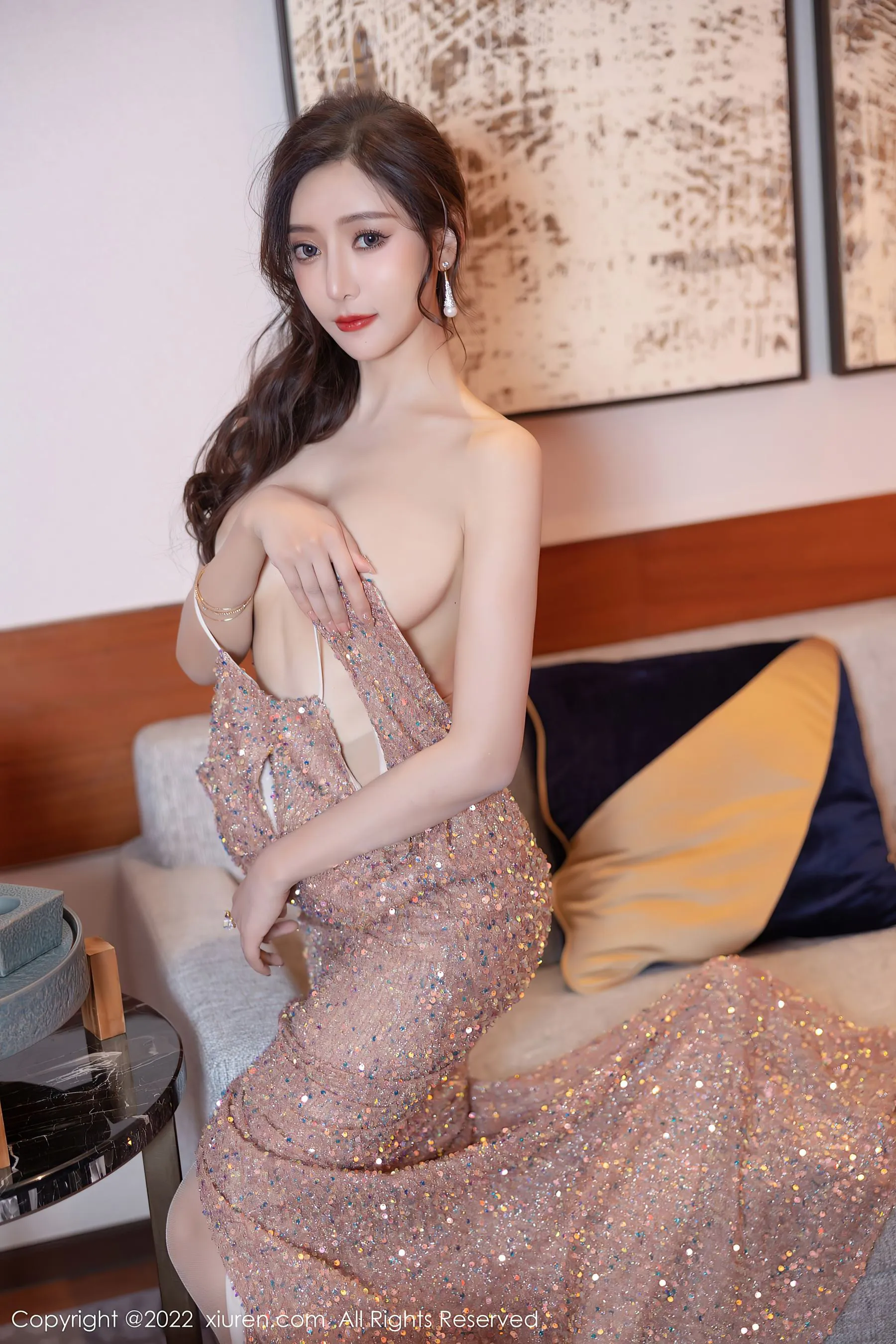秀人网 No.4883 王馨瑶yanni 礼裙美腿-66COS