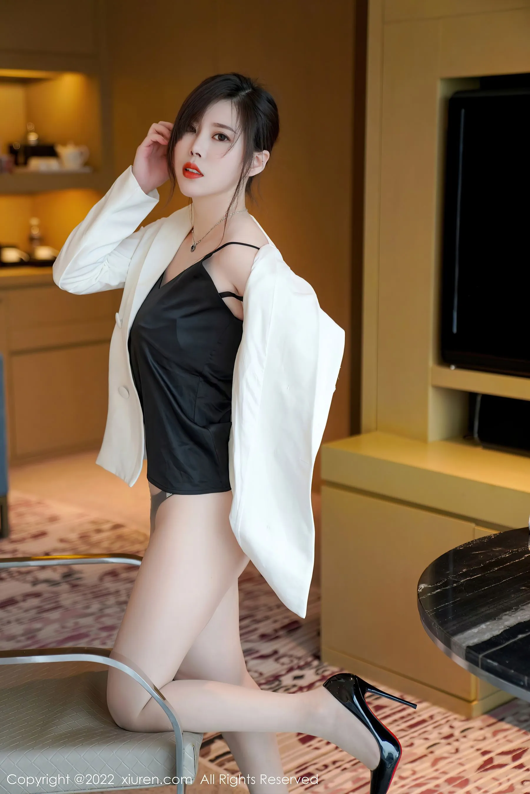 秀人网 No.4885 白茹雪 丝袜美臀OL-66COS