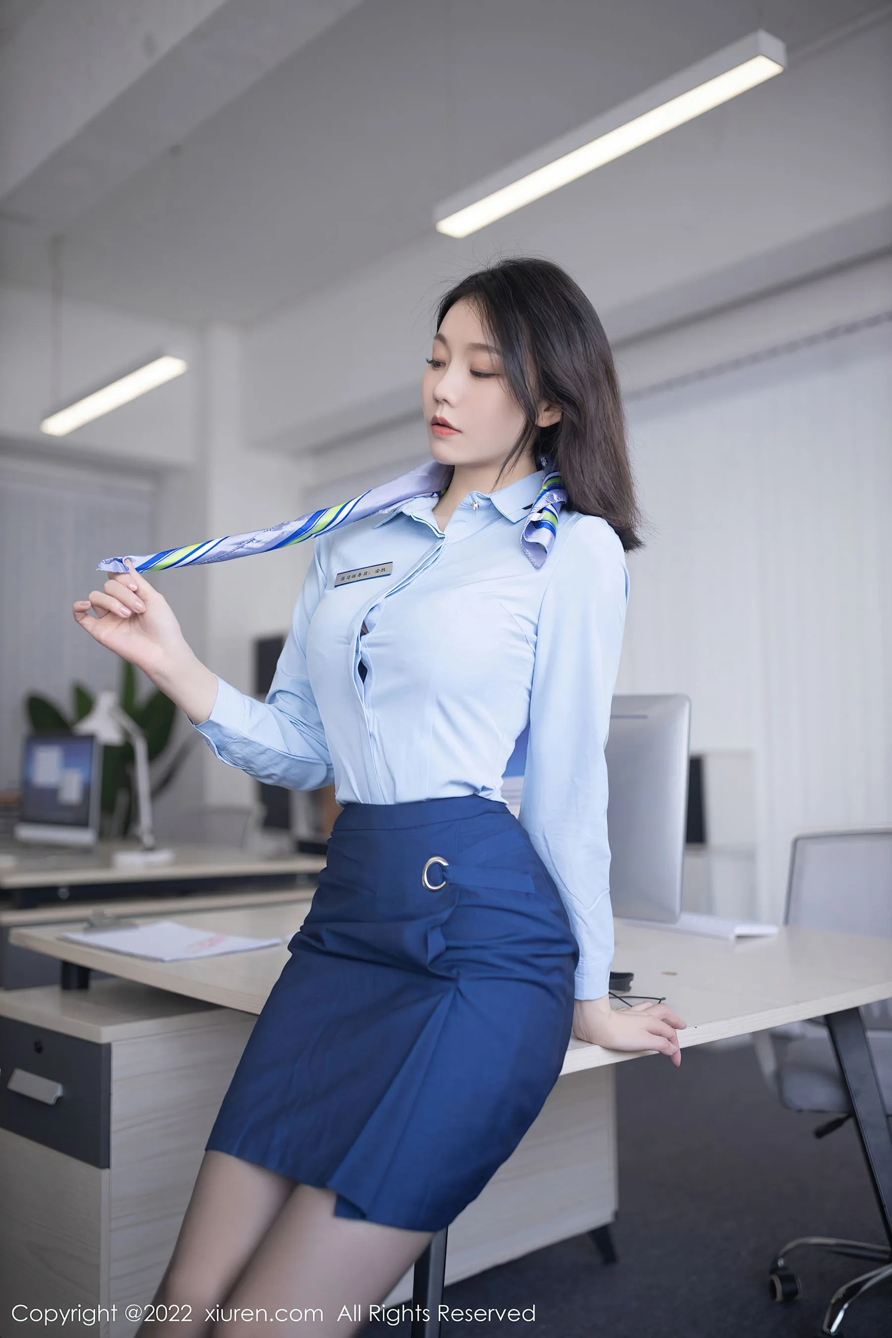 秀人网 No.5021 安然anran 黑丝美腿-66COS