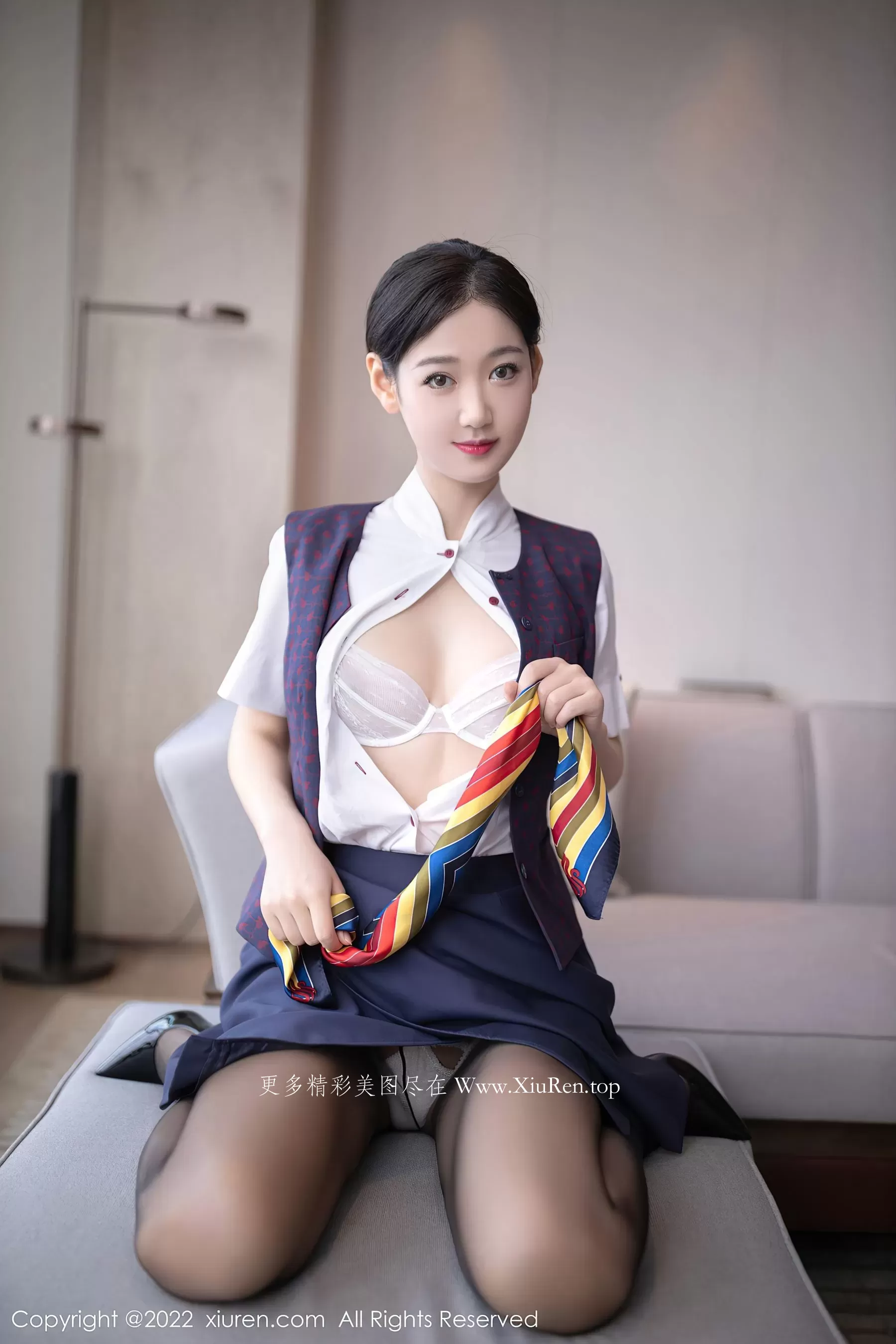 秀人网 No.5922 唐安琪 制服黑丝-66COS