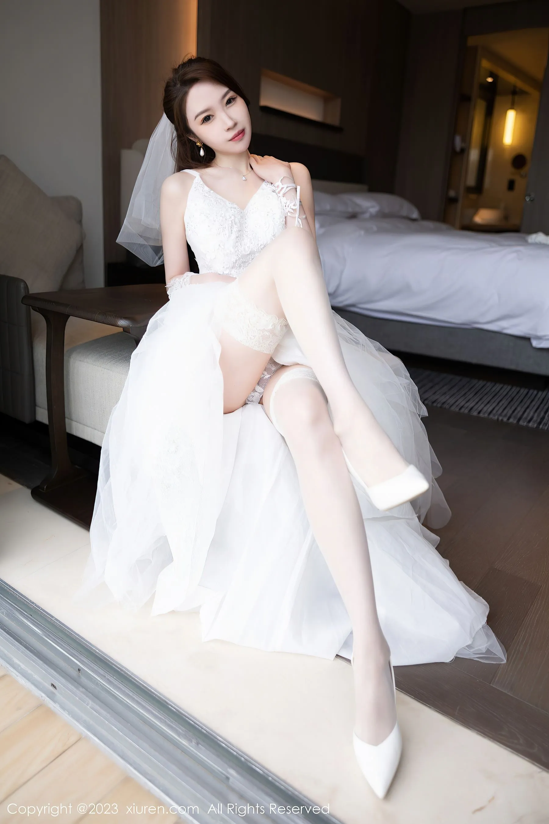 秀人网 No.6120 梦心玥 婚纱服-66COS