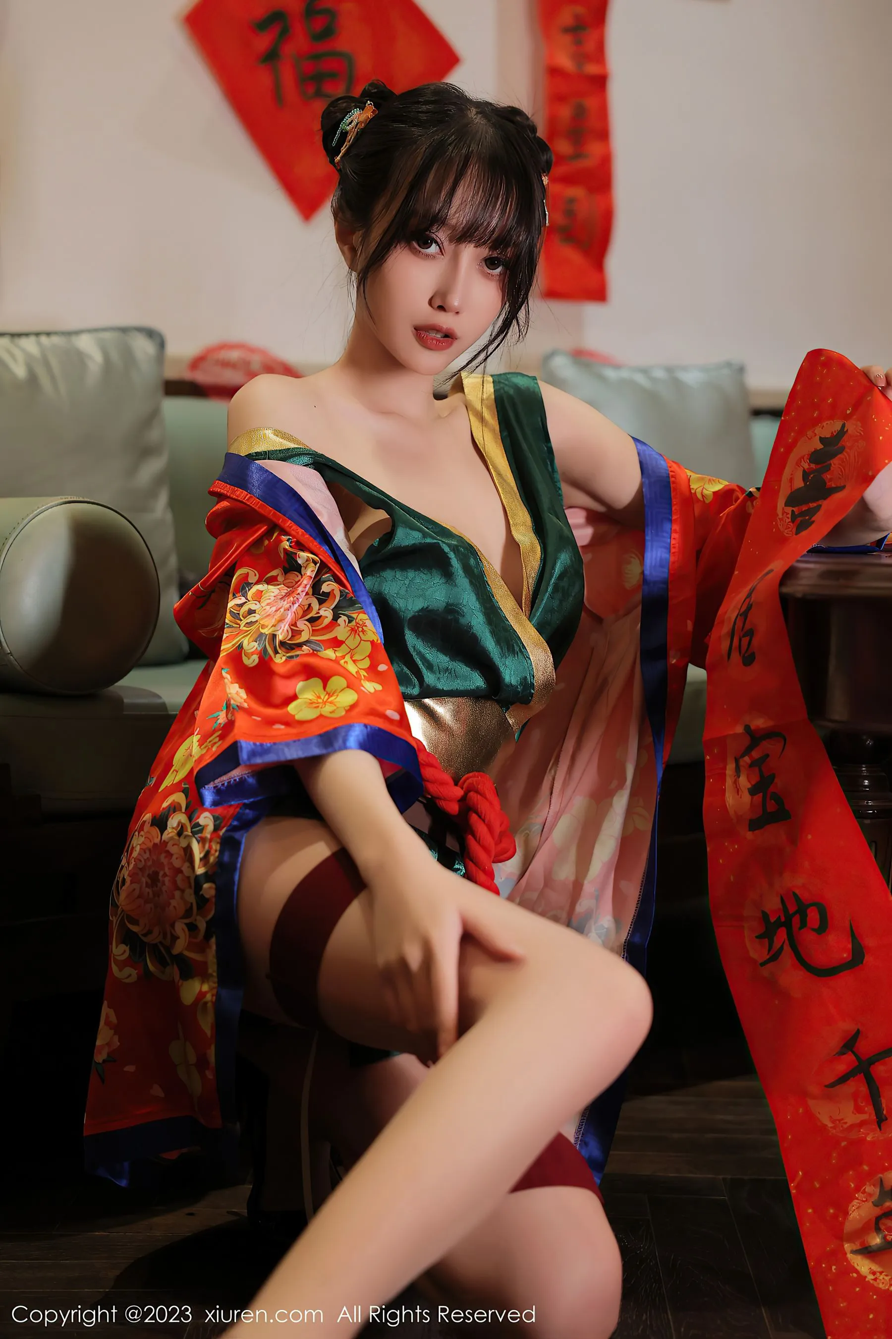 秀人网 No.6167 玥儿玥er 新春美腿-66COS