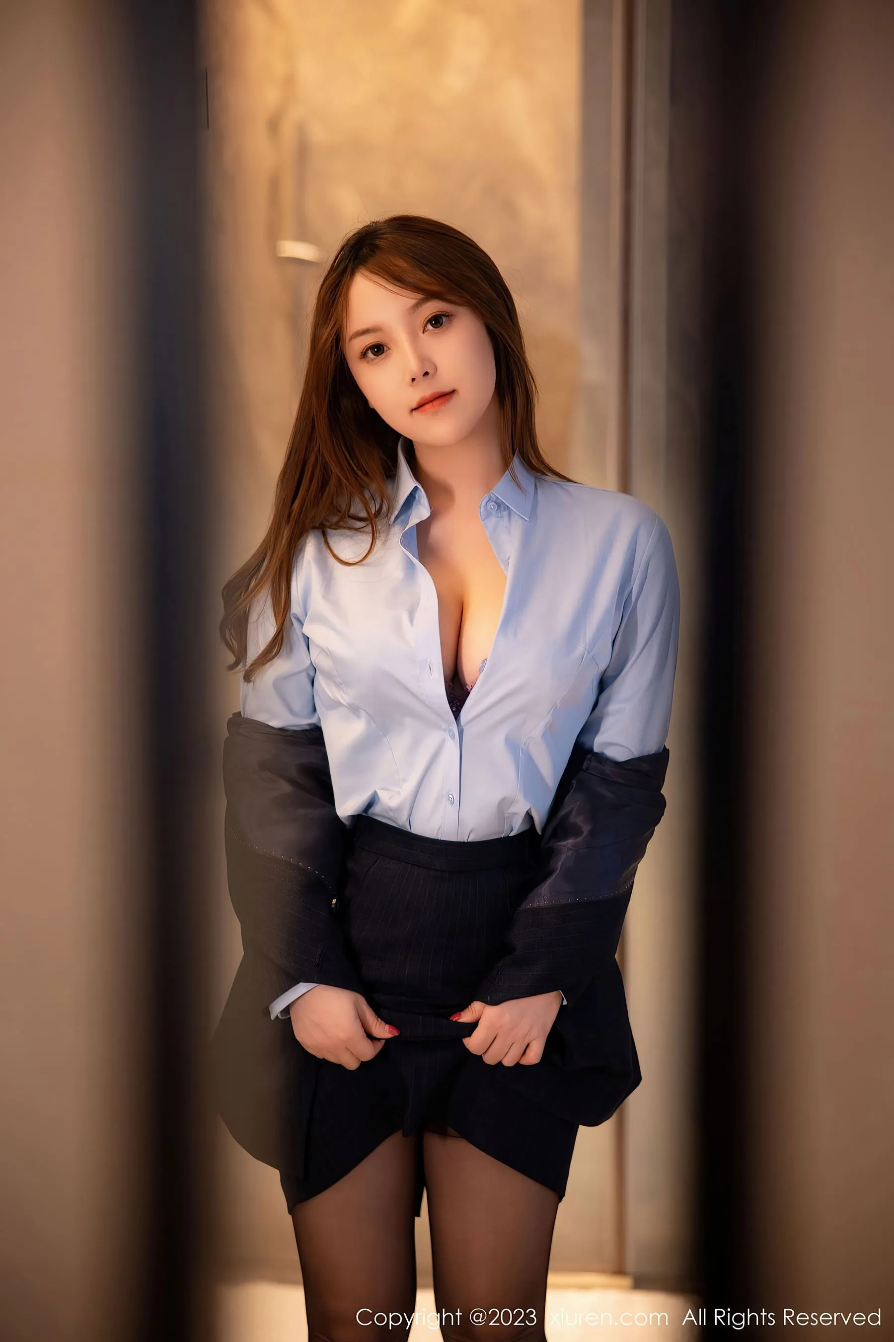 秀人网 No.6190 豆瓣酱 制服美臀-66COS