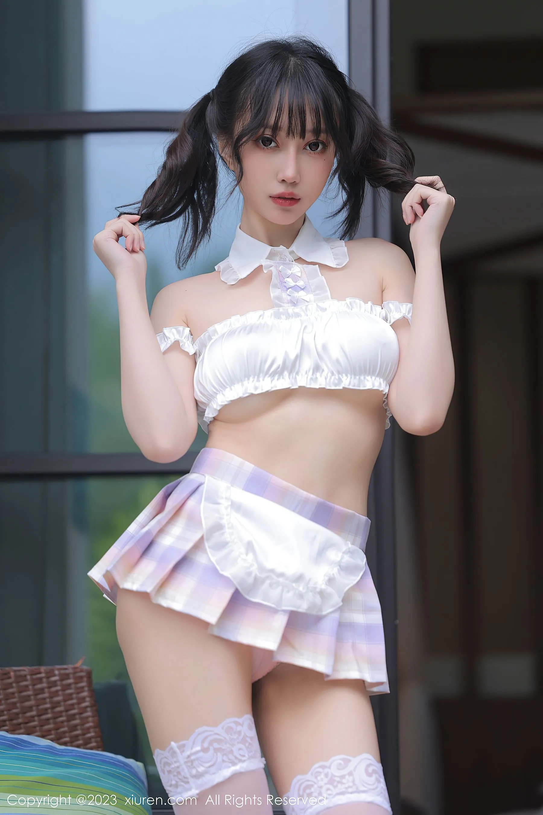 秀人网 No.6392 玥儿玥er 女仆服美腿-66COS