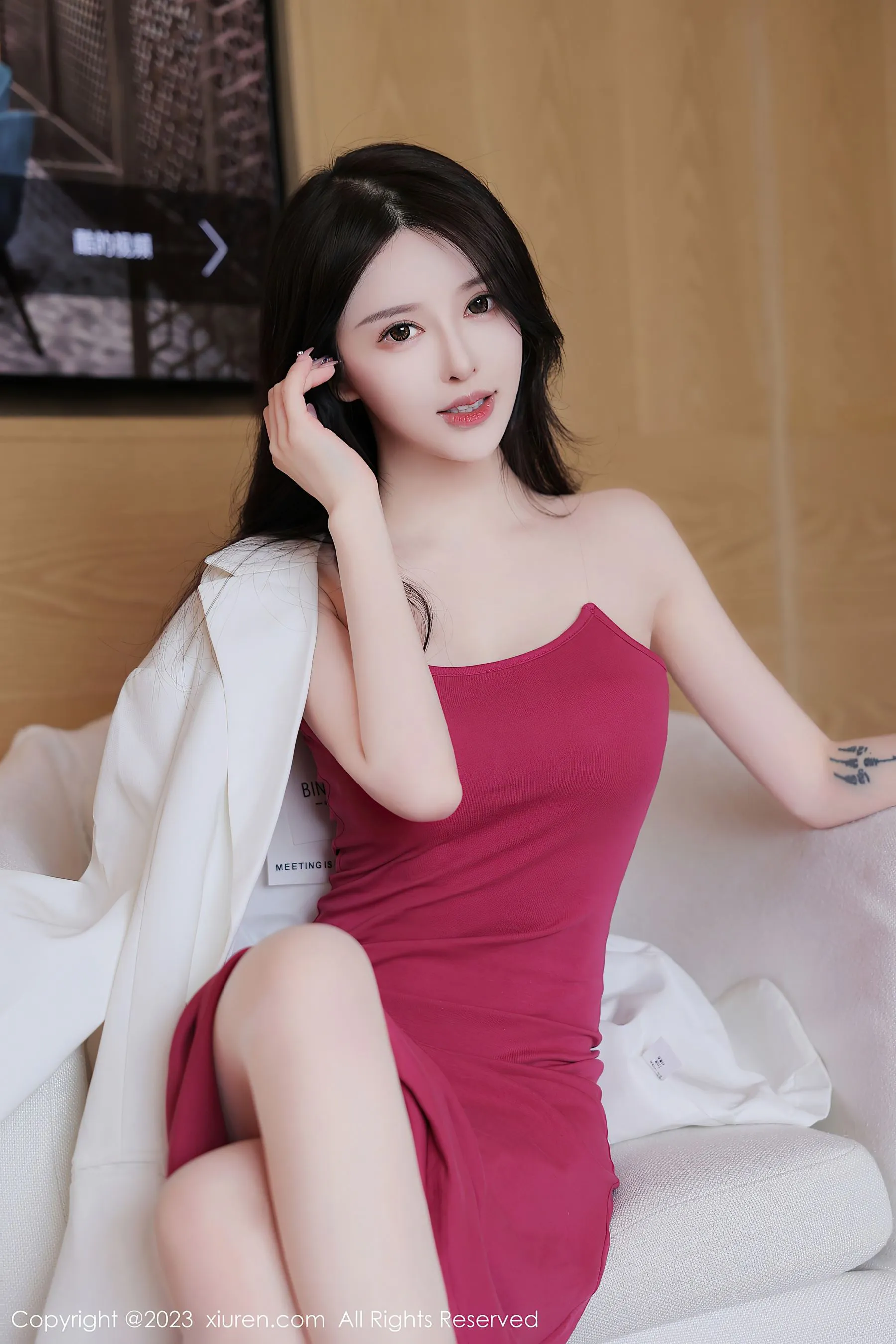 秀人网 No.6778 玉兔miki 吊带裙美腿-66COS