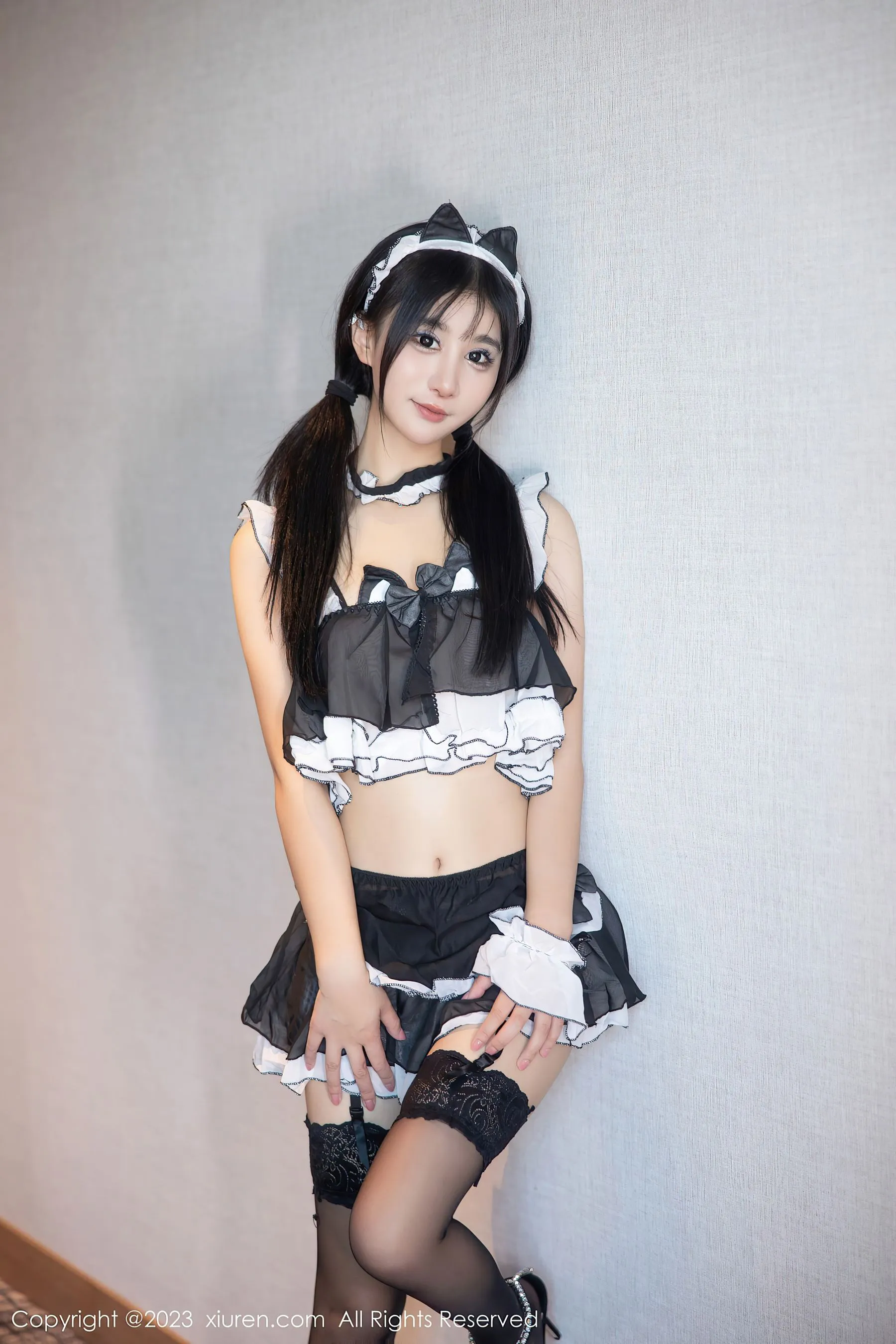 秀人网 No.6795 小果冻儿 黑丝美腿-66COS