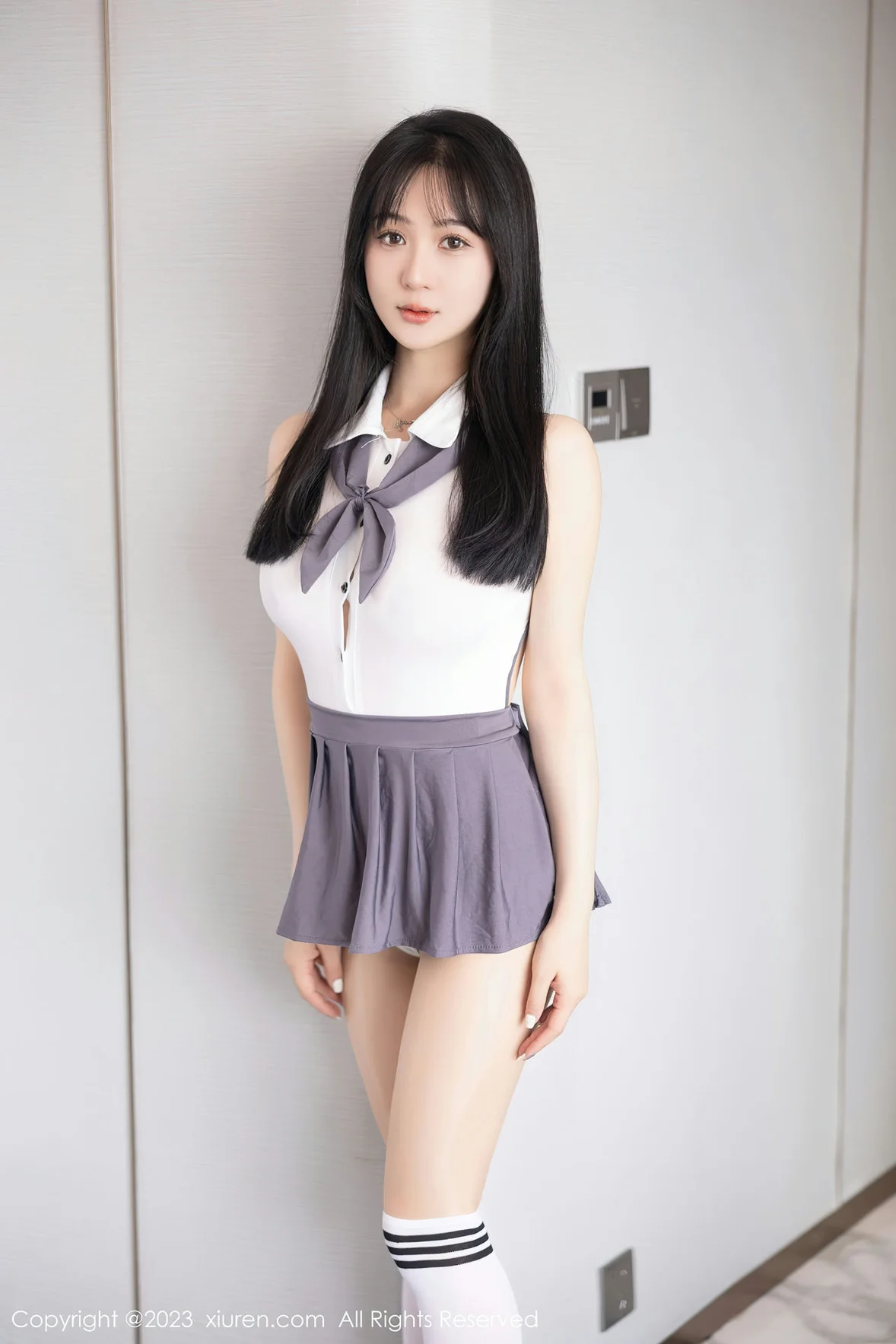 XiuRen 秀人 No.6818 柚琪Rich 轻透高开叉性感写真 [99P]-66COS