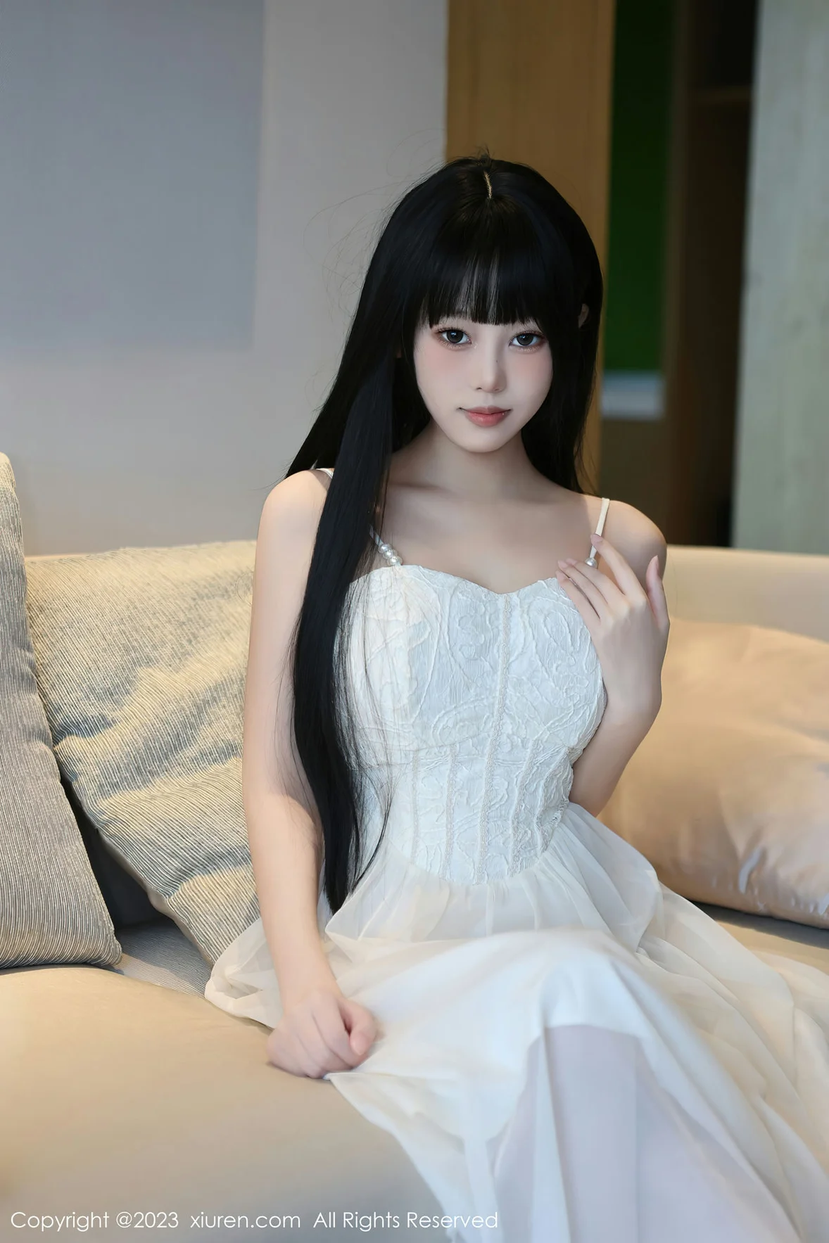 XiuRen 秀人 No.6828 早川京子 连衣长裙性感写真 [80P]-66COS
