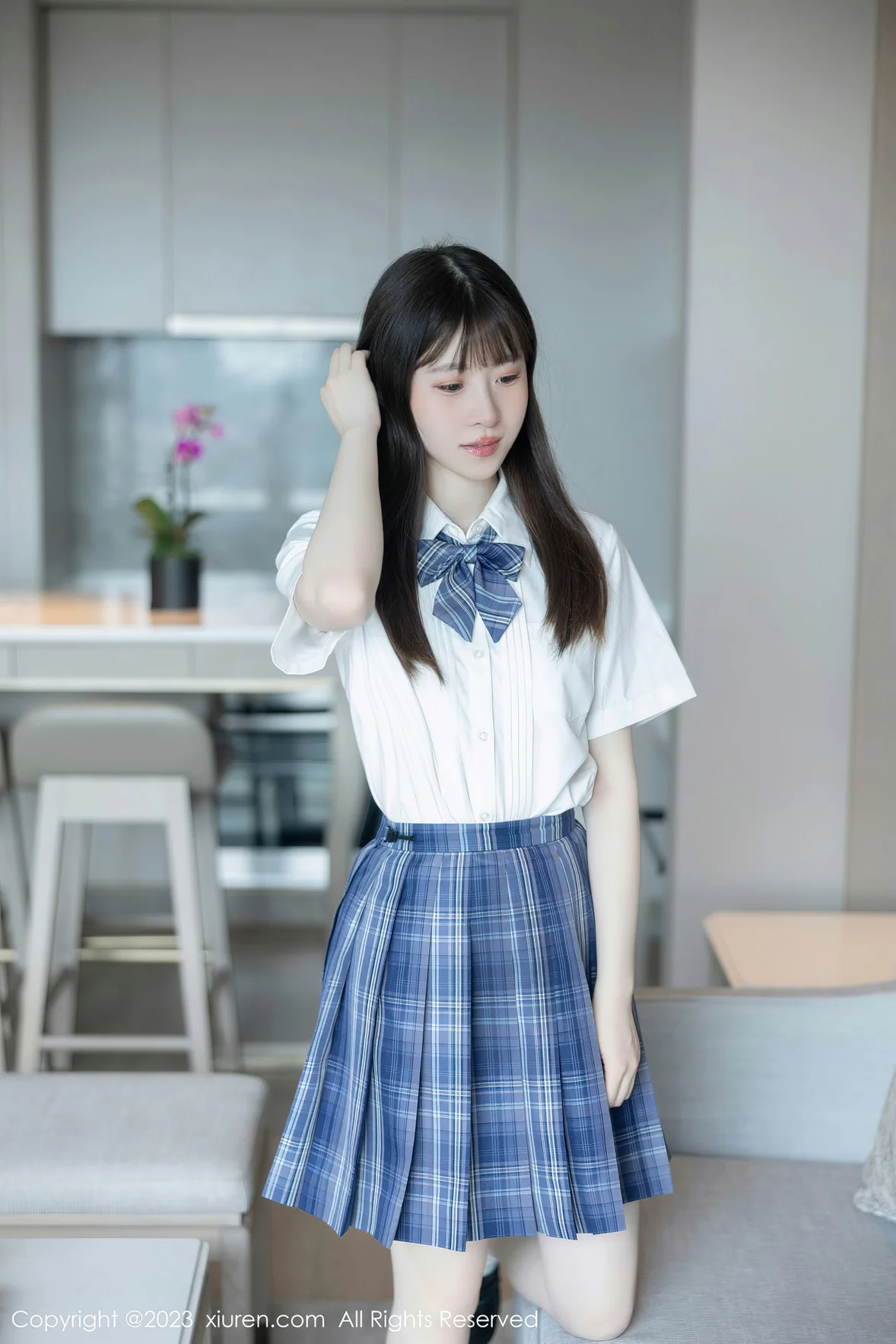 XiuRen 秀人 No.6993 林悠悠 jk短裙首套写真 [104P]-66COS