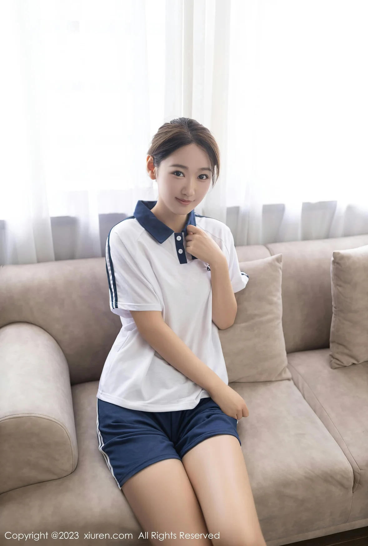 XiuRen 秀人 No.7091 唐安琪 白色学妹性感写真 [81P]-66COS