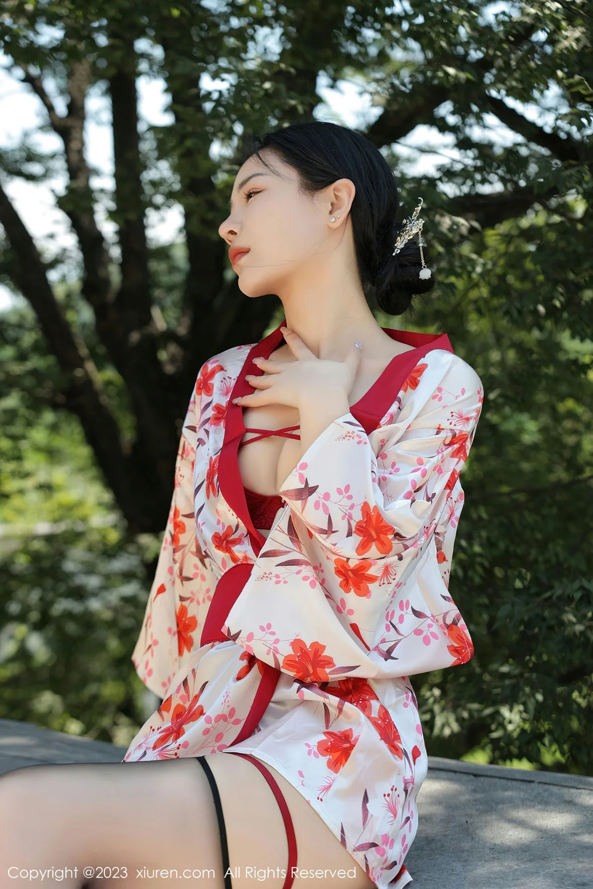 XiuRen 秀人 No.7177 米粒子 丝绸睡衣性感写真 [51P]-66COS