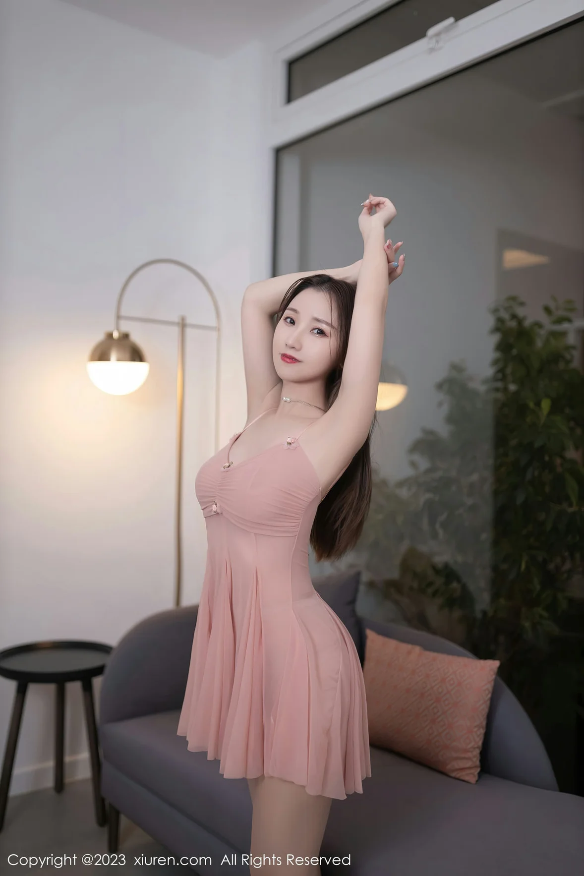 XiuRen 秀人 No.7206 杏子Yada 粉色睡裙性感写真 [79P] 插图4