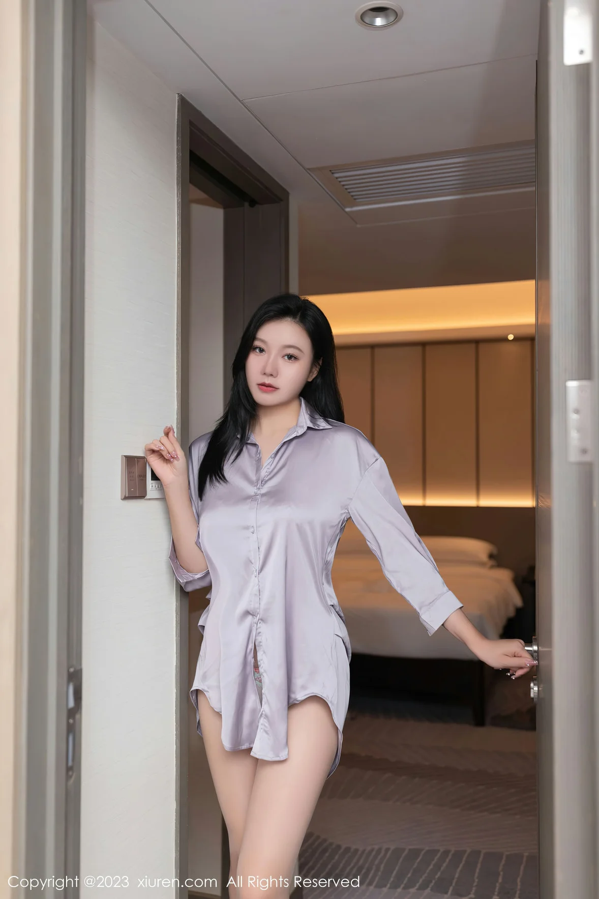 秀人网 No.7376 安然anran 浅色薄纱内衣性感写真 [77P]-66COS