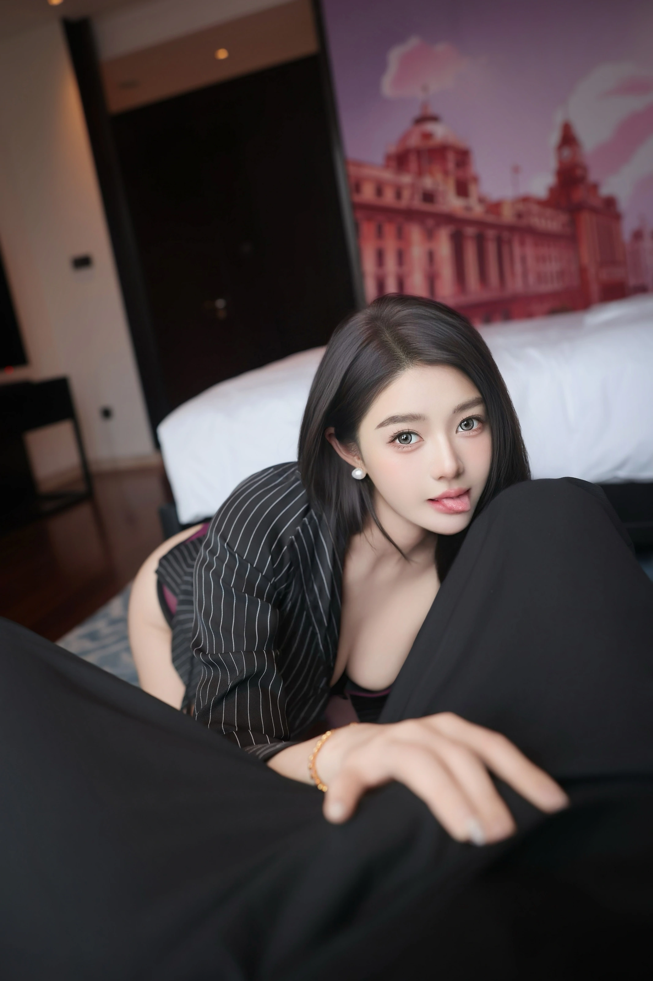 XiuRen 内购版 No.10053 Candy糖糖 紫色丝袜 [85P] 插图6