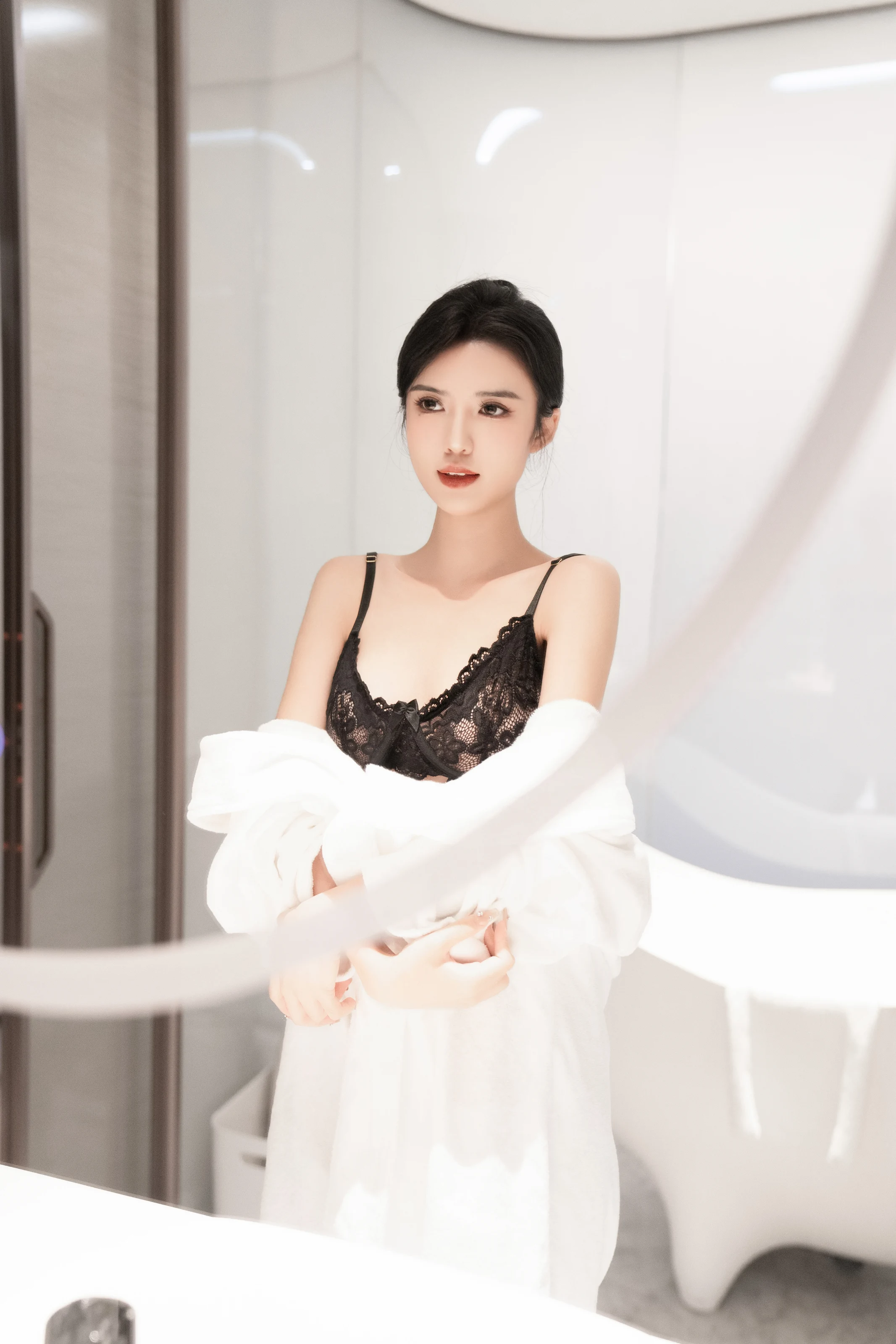 XiuRen 内购版 No.7808 浅浅Danny 性感黑白蕾丝 [95P] 插图2