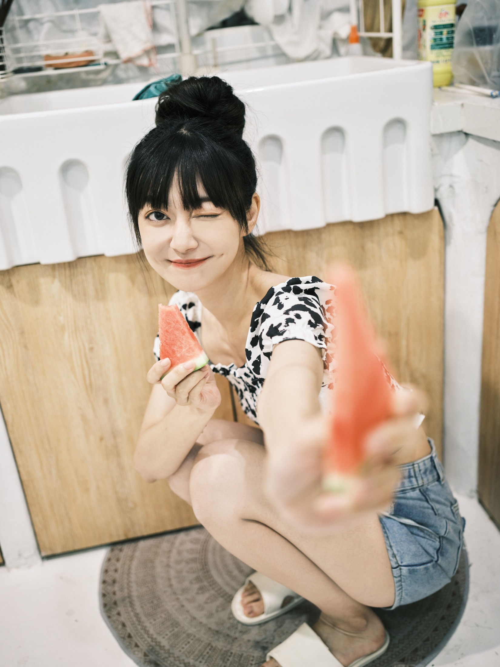 飞鸟咕咕- – 《厨房吃瓜》[31P] 插图4