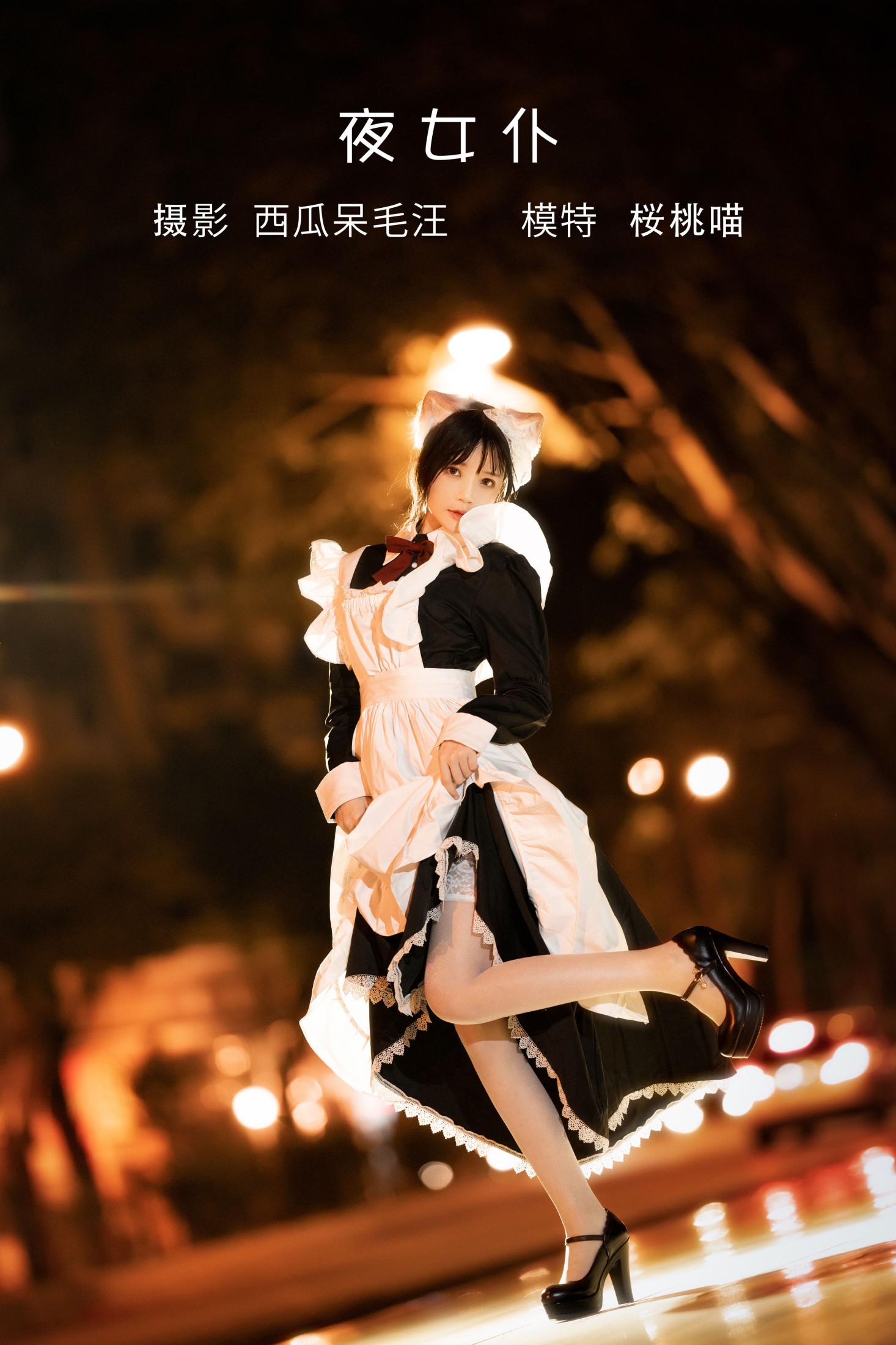 桜桃喵 – 《夜女仆》[21P]-66COS