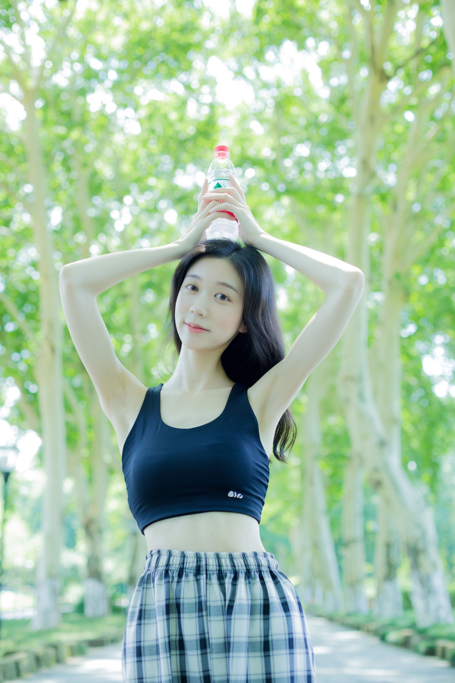 饲猫少女- – 《晨练日》[27P] 插图3