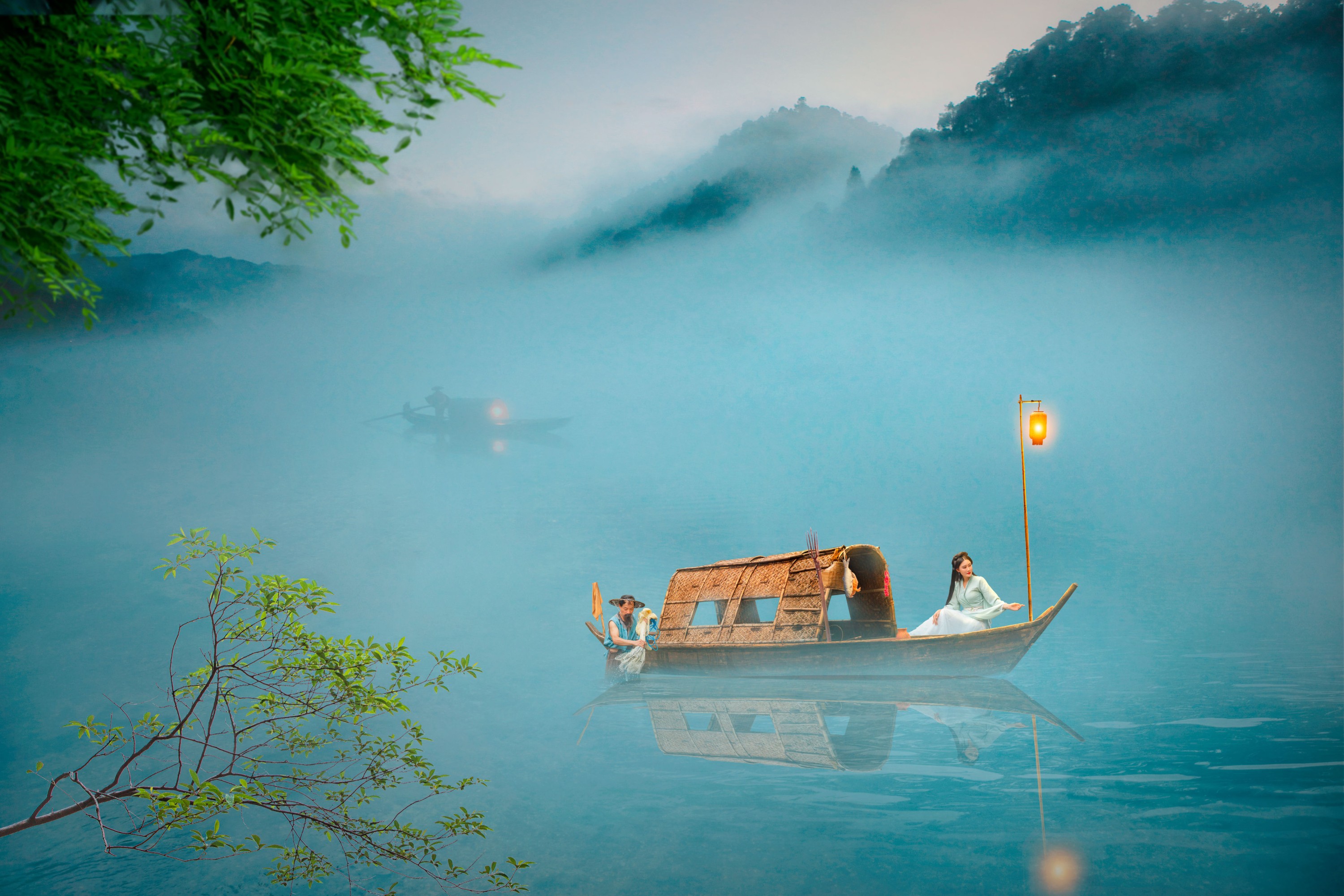 敏敏 – 《湖心雾渔》[28P] 插图4