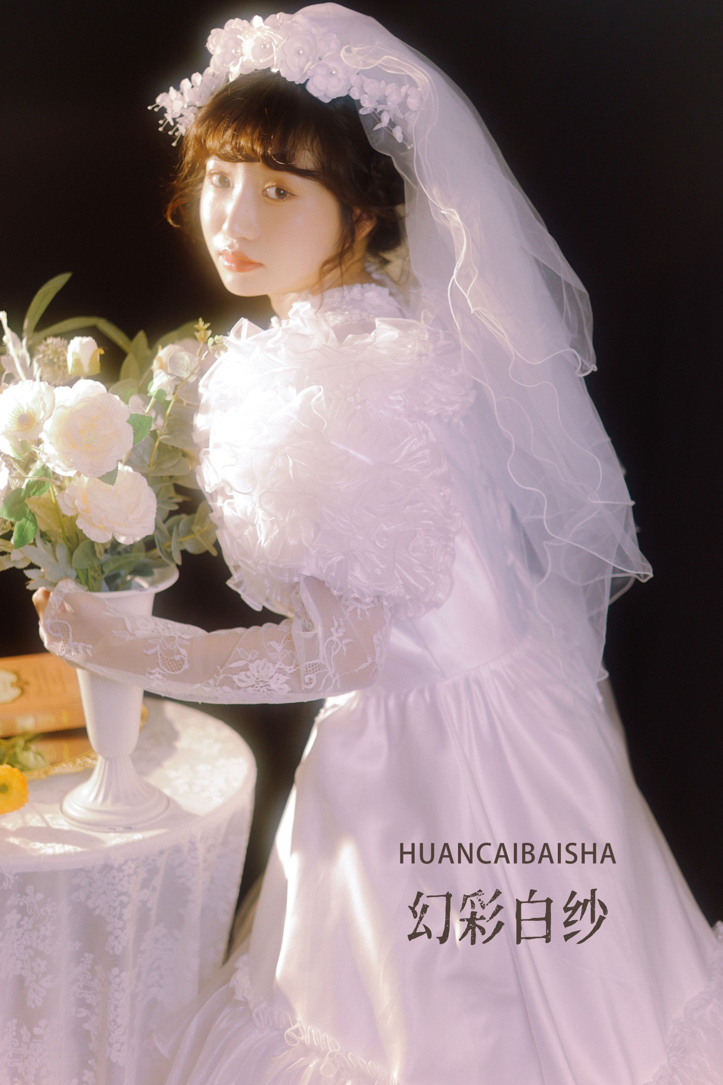 蓝胖子 – 《幻彩白纱》[45P]-66COS