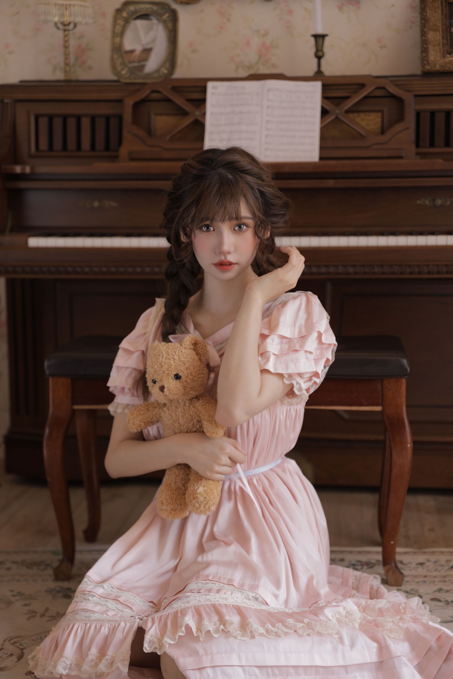 林木婷子 – 《粉色连衣裙》[27P] 插图5