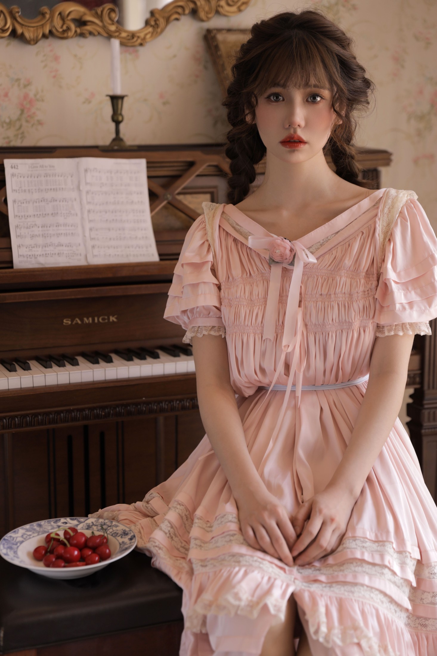 林木婷子 – 《粉色连衣裙》[27P] 插图3