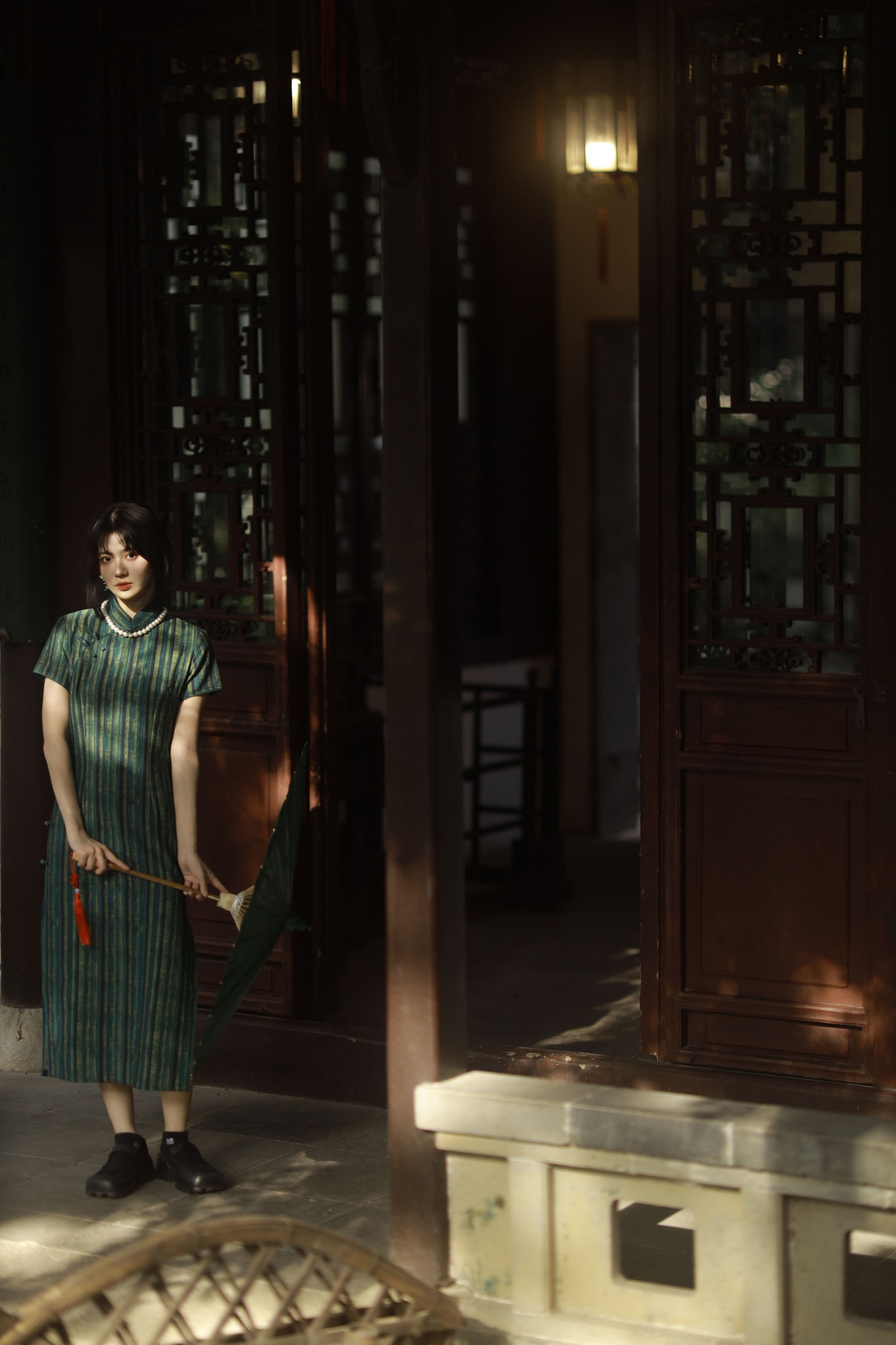 Elikaka – 《绿意旗袍》[36P] 插图5