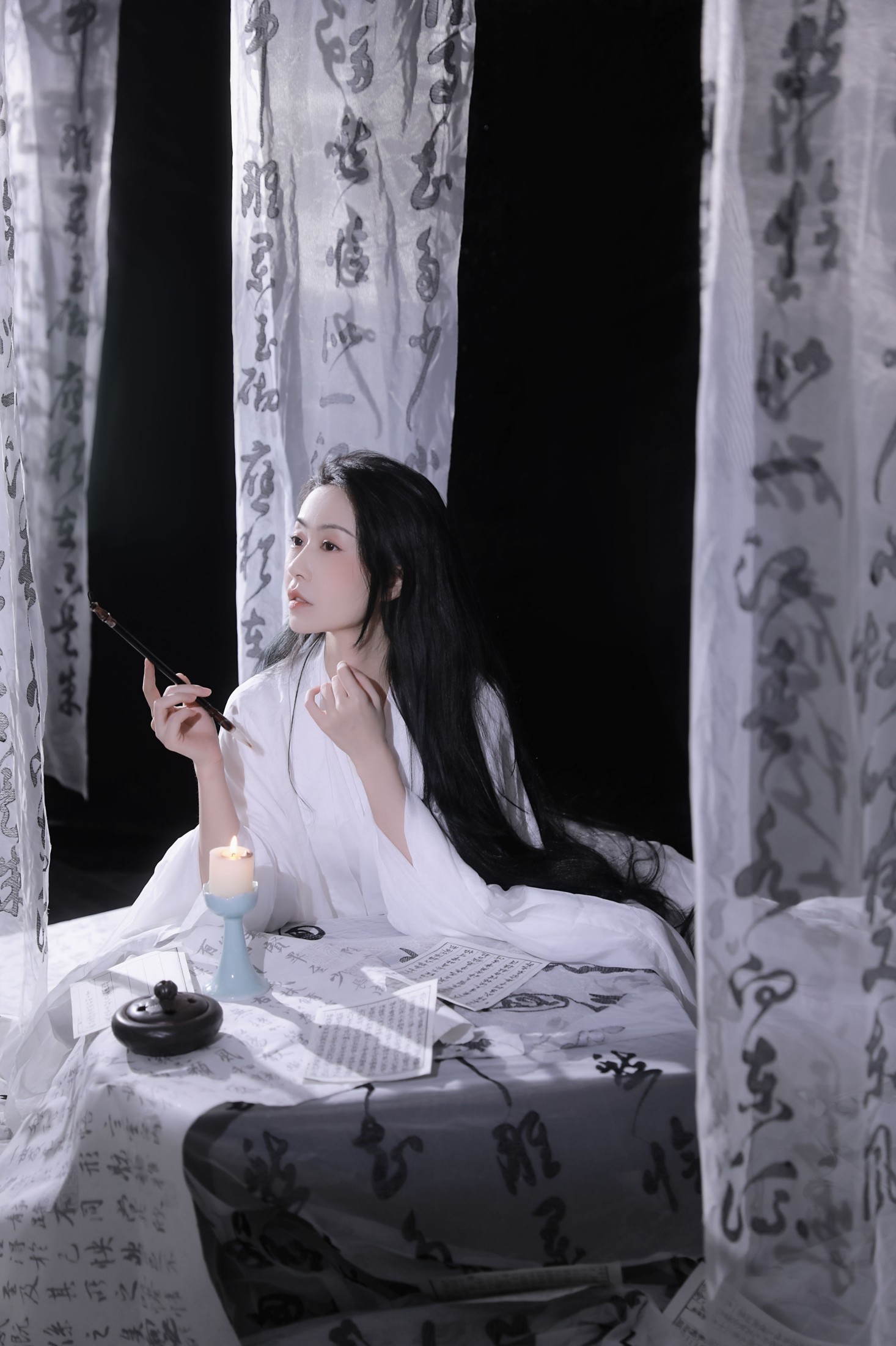 媛媛月舞 – 《提笔写月》[20P] 插图4