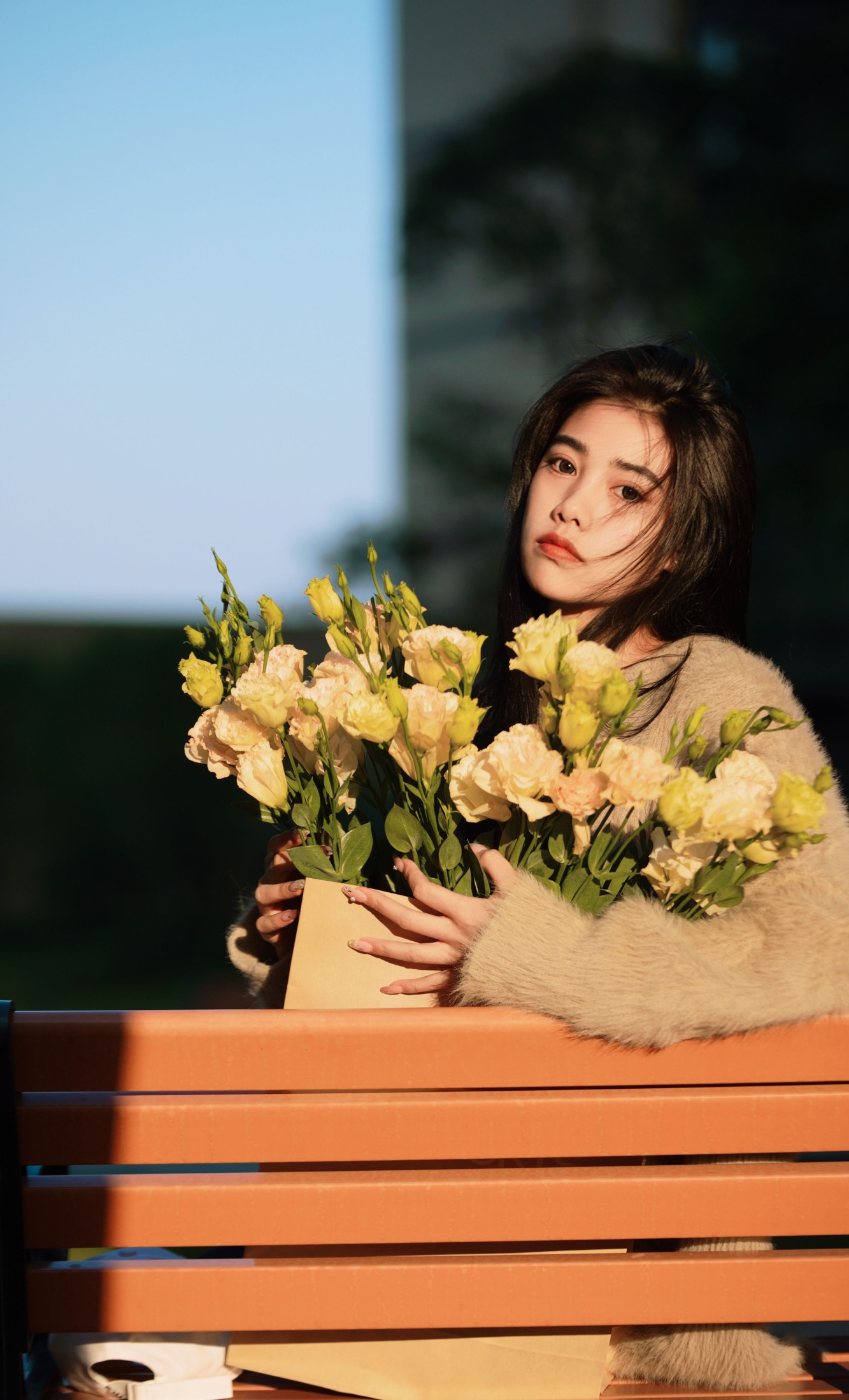 思分 – 《光影与晚霞下的少女》[21P] 插图4