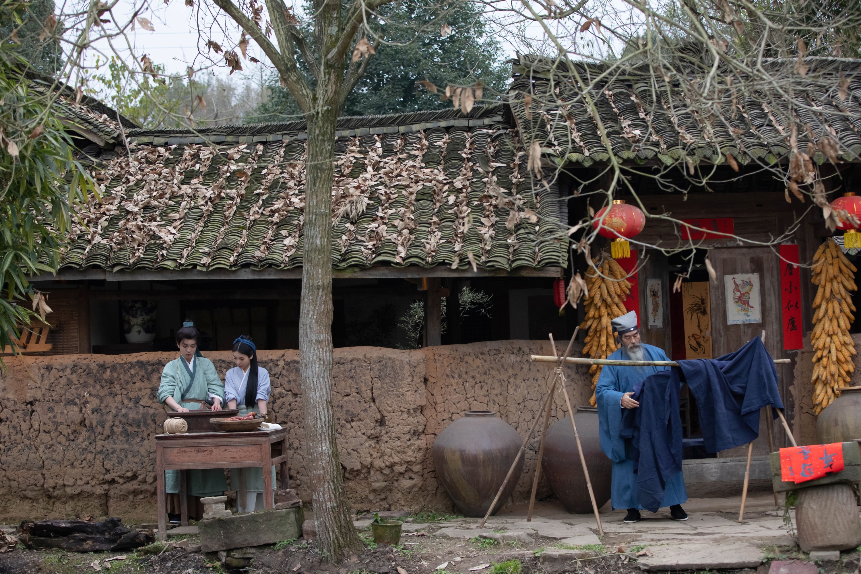 一方伊人yi 杰桑桑桑_ 汉服爷爷云中鹤 – 《做腊肉》[26P] 插图5