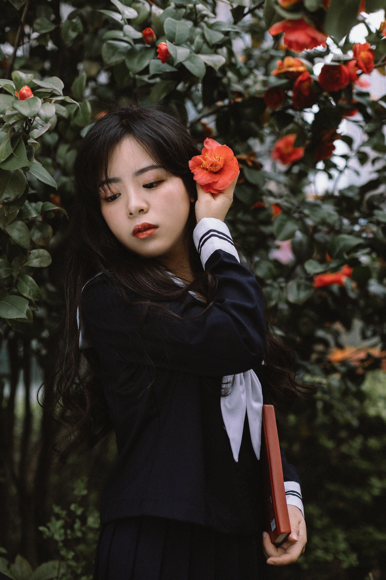 是小白噢 – 《茶花树下的少女》[26P] 插图4