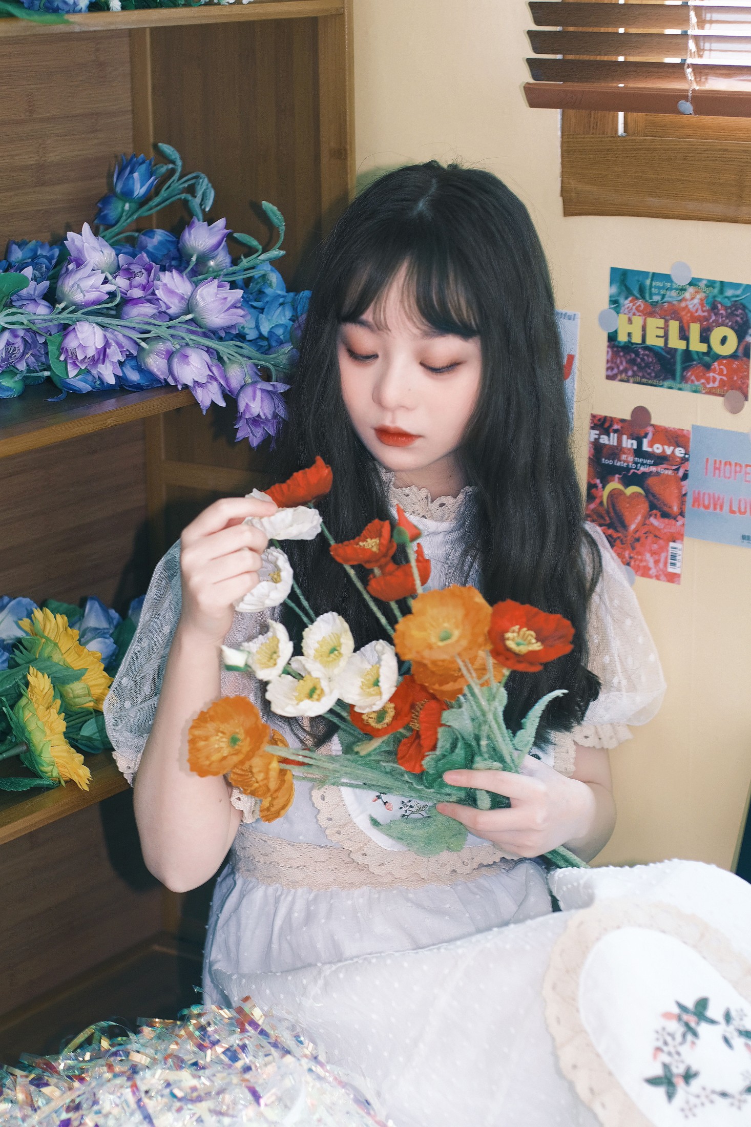 林野昭昭 – 《被鲜花包围的浪漫》[20P] 插图5