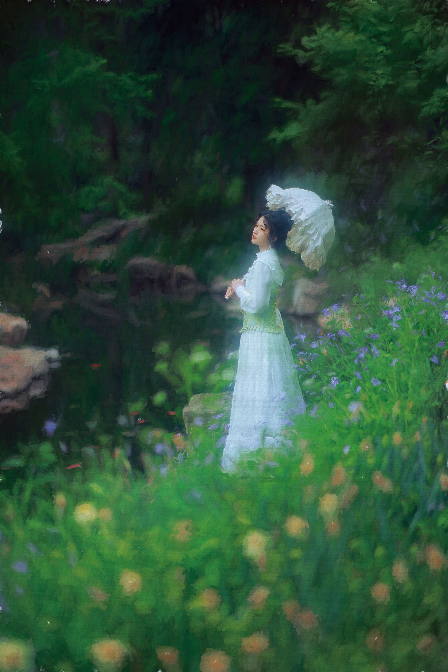 一束青 – 《撑阳伞的少女》[24P] 插图3